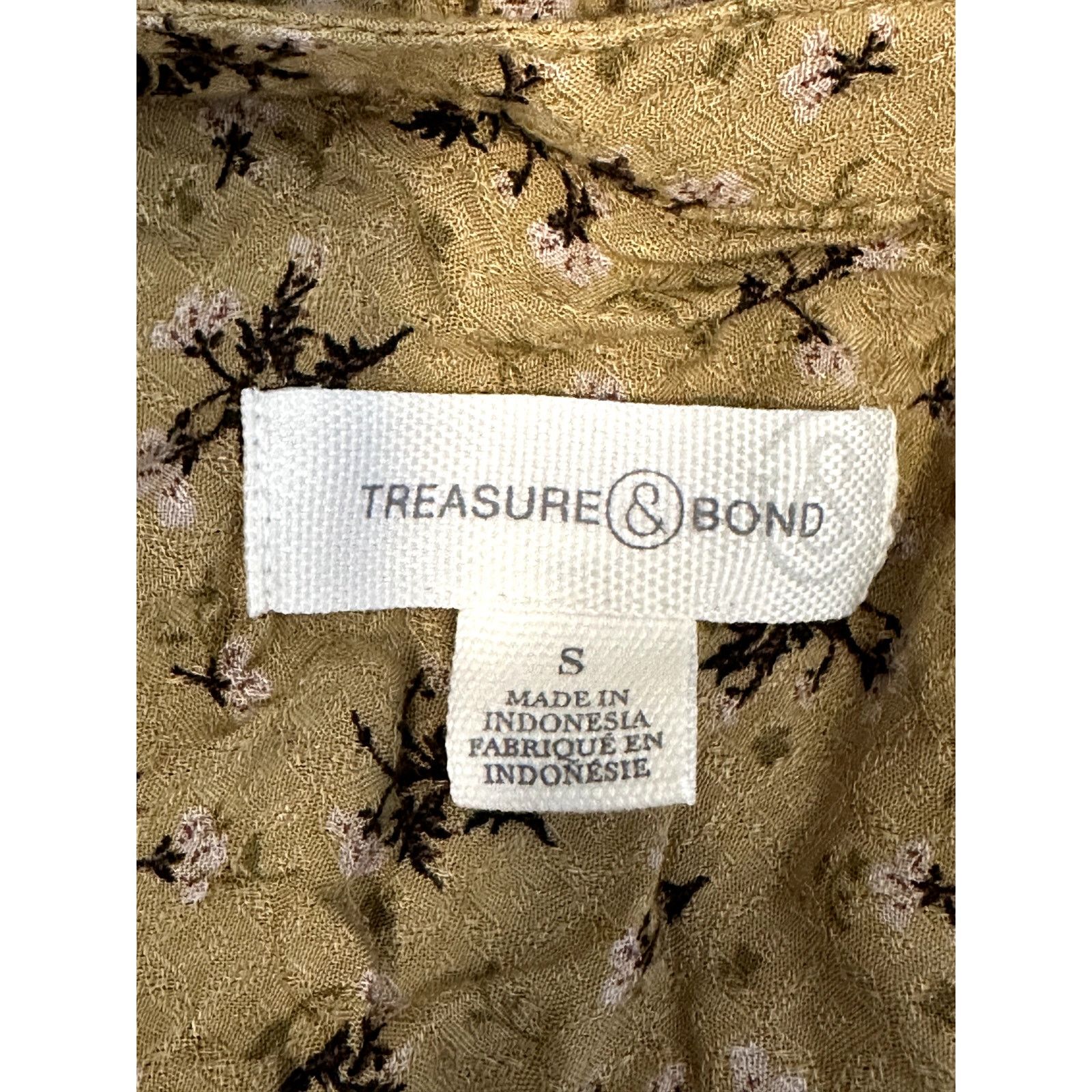 Treasure & Bond Treasure & Bond Women's V Neck Button Down Blouse Floral S Size S / US 4 / IT 40 - 7 Thumbnail