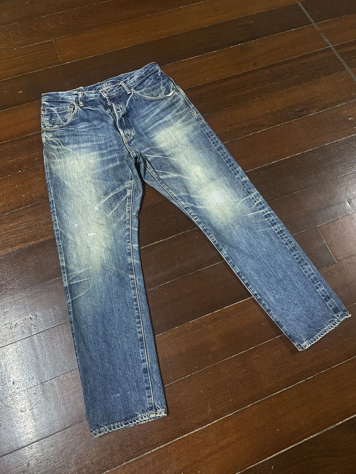Warehouse Fire SPELL BOUND JAPAN selvedge mud wash distressed rusty Size US 32 / EU 48 - 2 Thumbnail