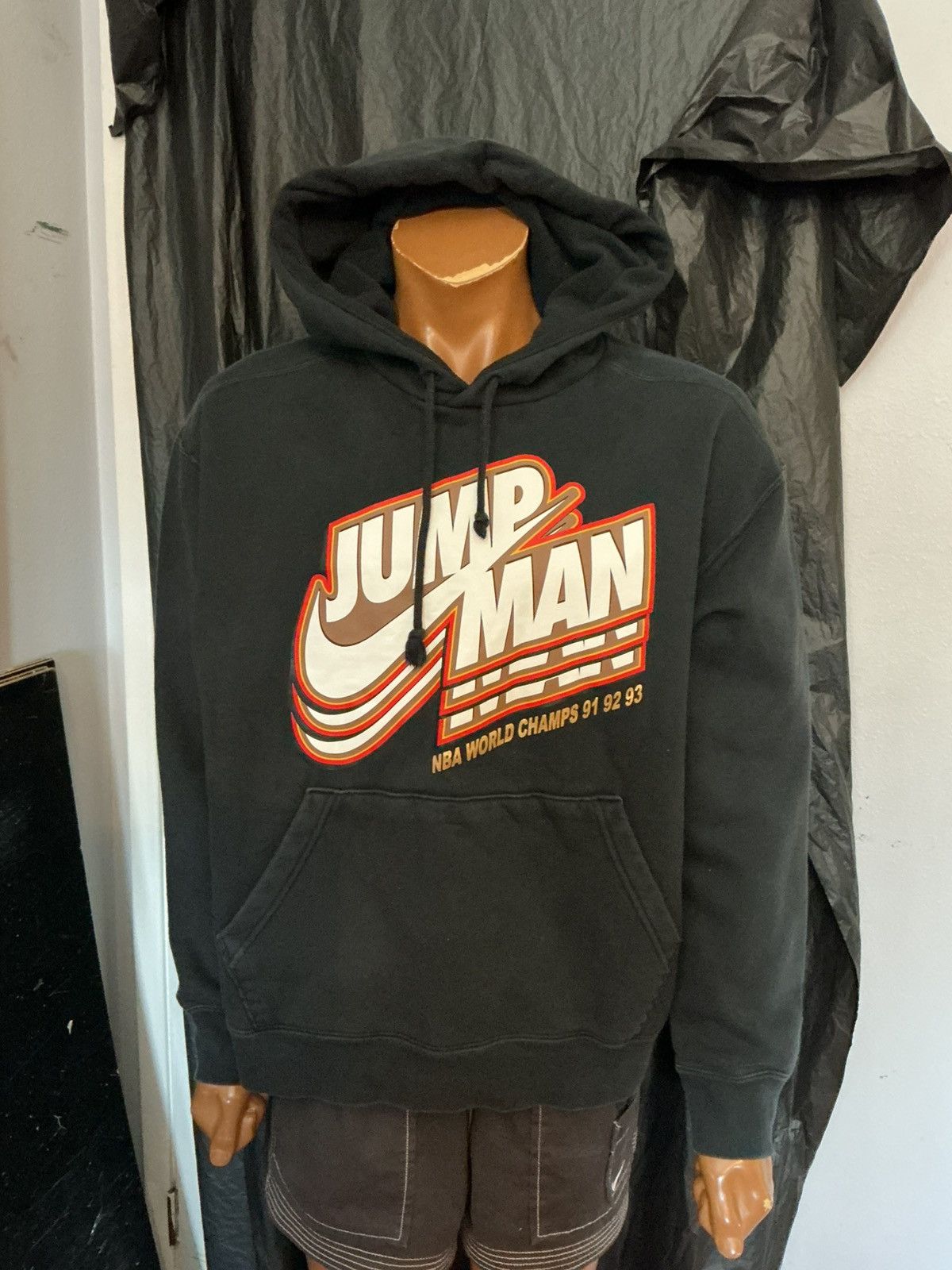 Jordan Brand Air Jordan Nike Jumpman Logo 3 Peat NBA World Champs Hoodie Size US XXL / EU 58 / 5 - 9 Thumbnail