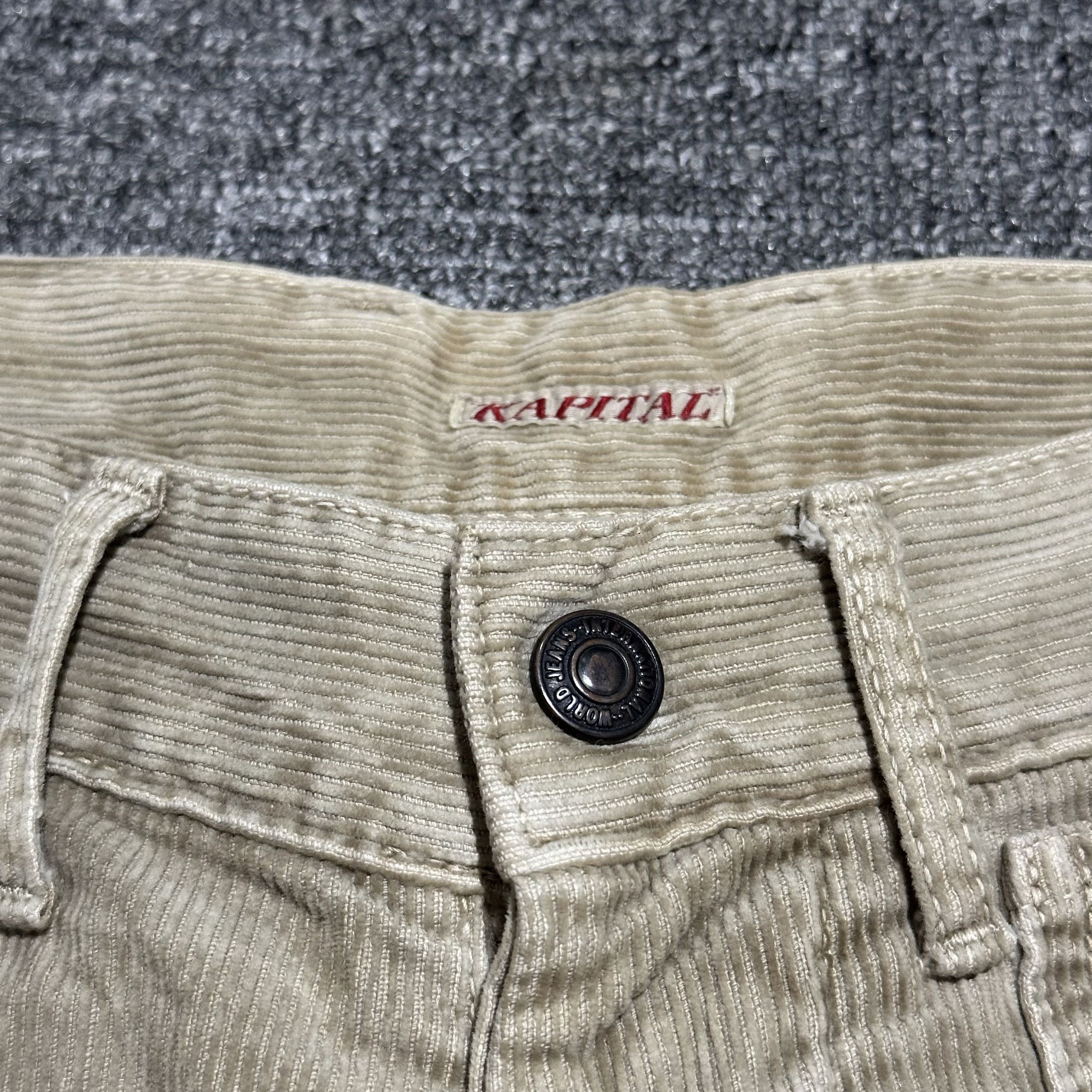 Kapital KAPITAL Corduroy Millitary 15 Multi Pockets Cargos Size US 33 - 9 Thumbnail