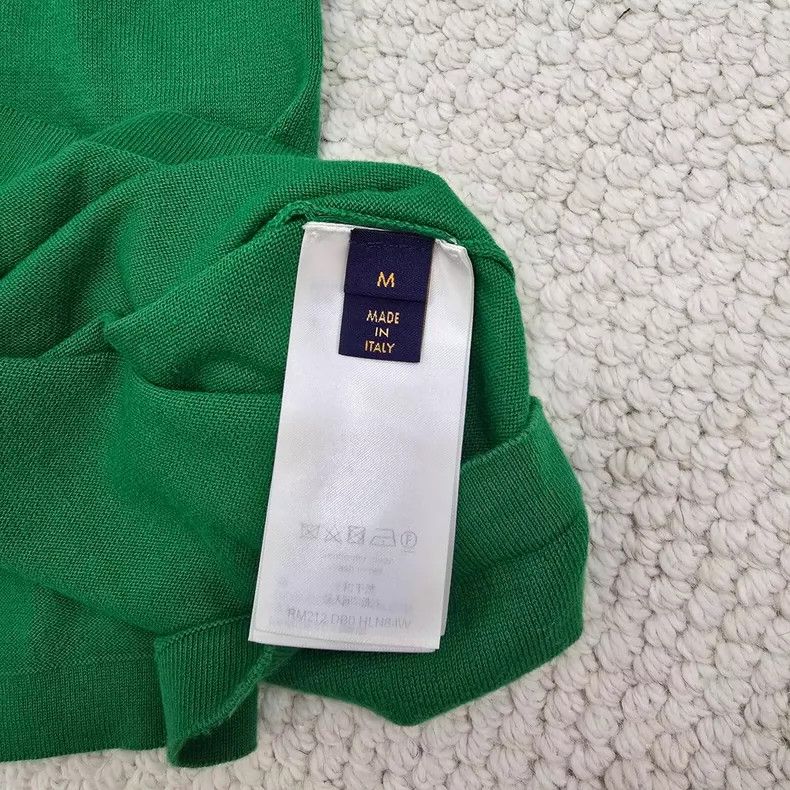 Louis Vuitton Louis Vuitton Green slogan knit short sleeves Size US M / EU 48-50 / 2 - 5 Thumbnail