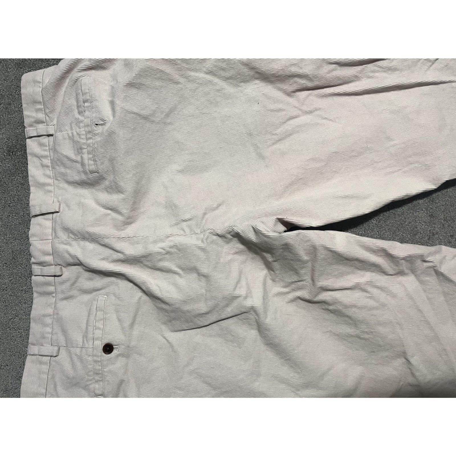Brooks Brothers Brooks Brothers Pants Mens 42x32 Beige Corduroy Stretch - Regular Fit, Flat Front, Cotton Blend, Chino, City College School, Button Zip, Beig Size US 42 / EU 58 - 4 Thumbnail
