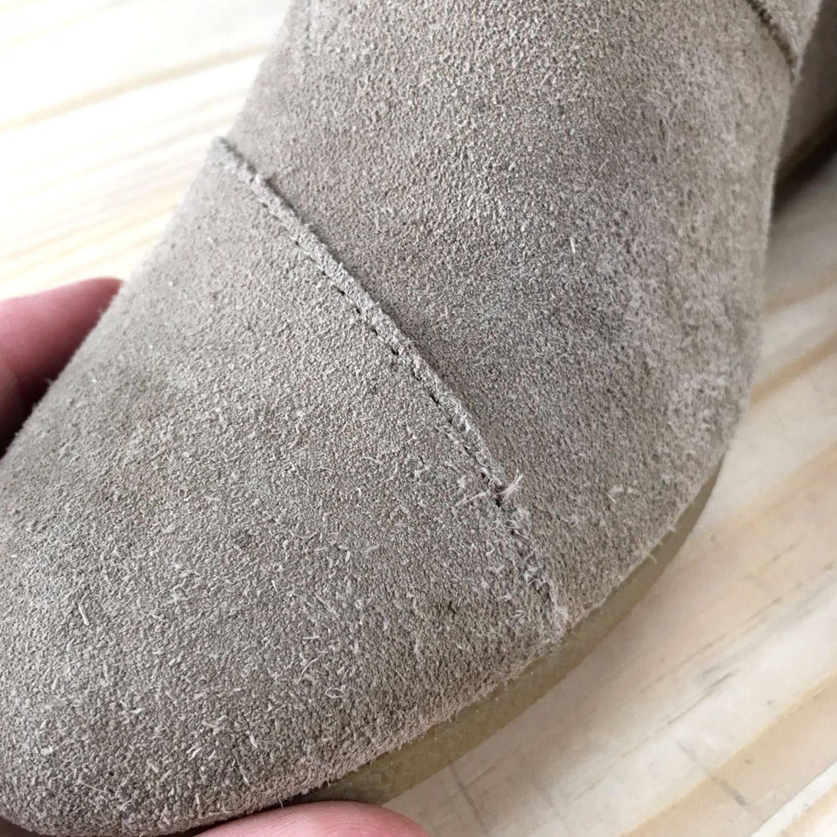 Toms TOMS Boots Womens 9 Desert Chukka Beige Wedge Heel Lace Up Casual Low Top 300415 Size M / US 6-8 / IT 42-44 - 5 Thumbnail