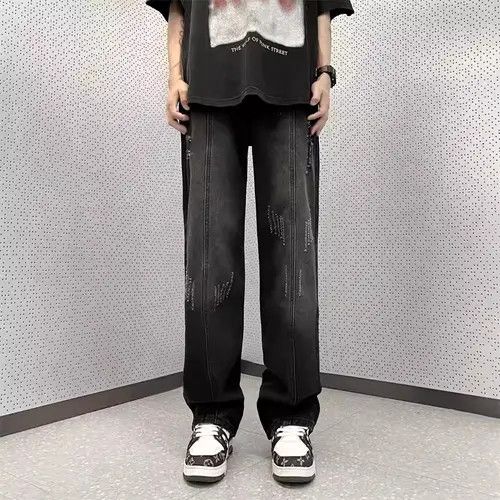 Japanese Brand Vintage loose fitting straight leg jeans Size US 34 / EU 50 - 2 Thumbnail