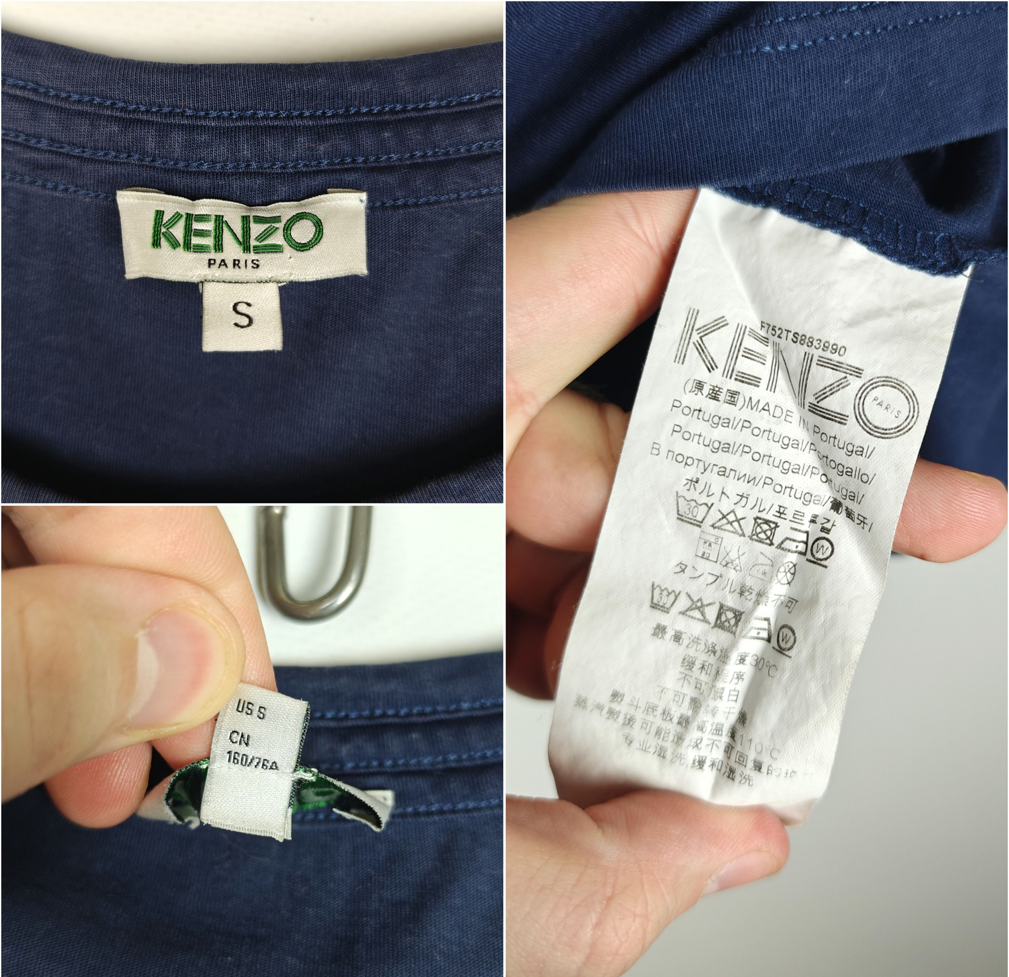 Kenzo Kenzo Paris T-Shirt Crewneck Hot Dog Logo Navy size M Size S / US 4 / IT 40 - 8 Thumbnail