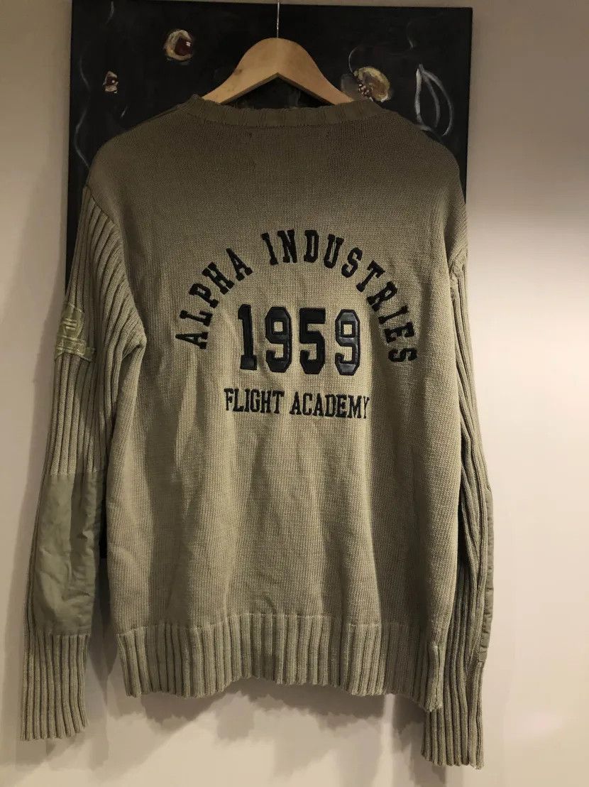 Alpha Industries Alpha Industries Knit y2k 90s Archive Hype Rare American Size US L / EU 52-54 / 3 - 7 Thumbnail