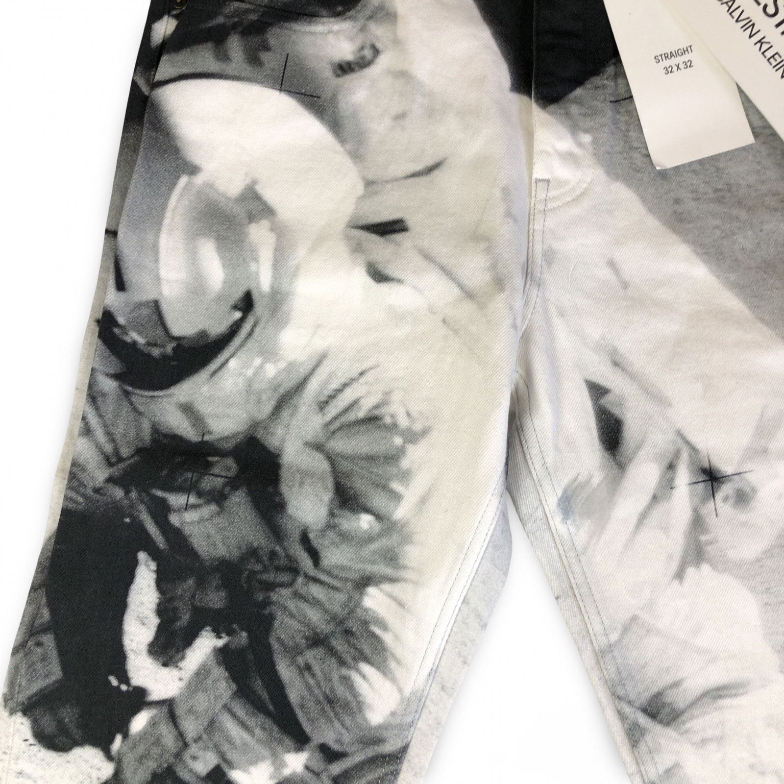 Calvin Klein × Calvin Klein 205W39NYC × Raf Simons Raf Simons Era EST. 1978 Moon Landings Straight Jeans Size US 32 / EU 48 - 4 Thumbnail