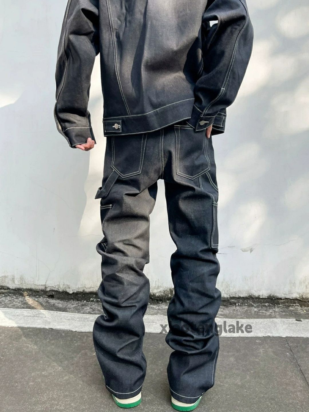 Designer × Jean × Vintage zipper utility skate hiphop loose outdoor carpenter jeans Size US 36 / EU 52 - 6 Thumbnail
