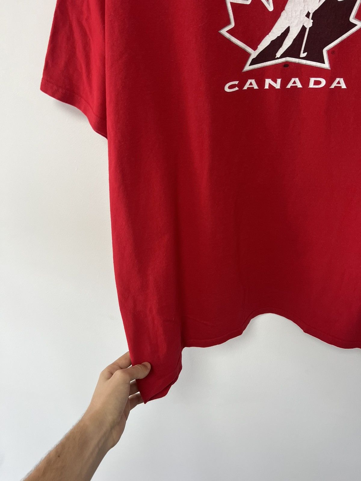Nike Vintage 90’s Canada Ica Hockey T shirt Nike Team Red sz XL Size US XL / EU 56 / 4 - 12 Thumbnail
