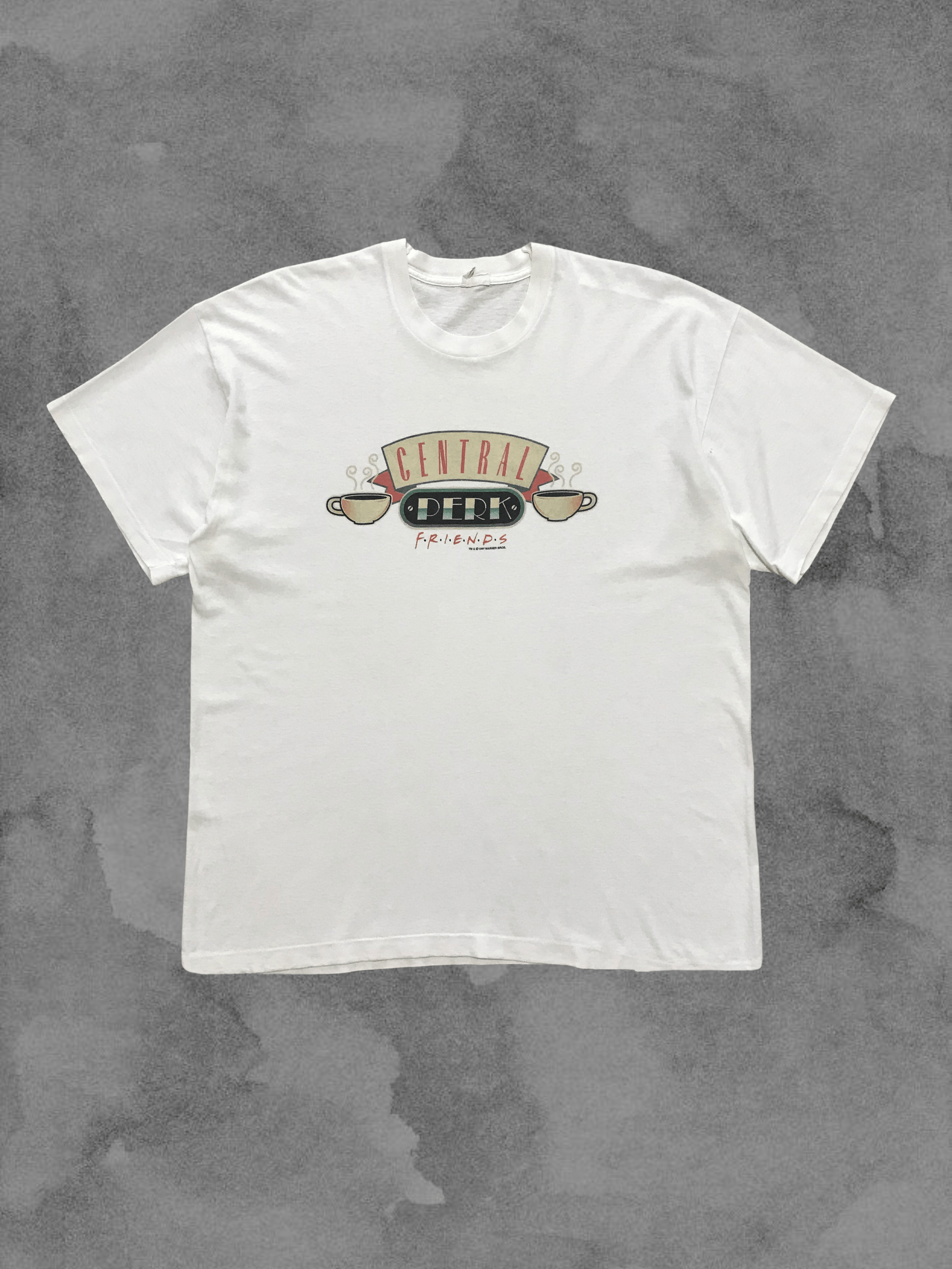 Warner Bros FRIENDS Central Perk 1997 Vintage T-Shirt Tee Rare 90s VTG Size US XL / EU 56 / 4 - 1 Thumbnail
