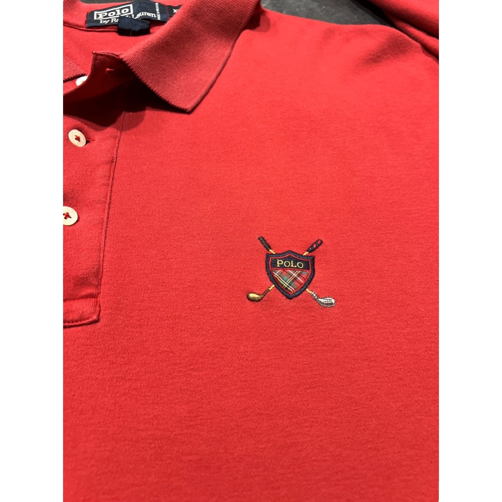 Polo Ralph Lauren Ralph Lauren Polo Shirt Mens 2XL Red Long Sleeve 100% Cotton Polo Club Logo Shirt Mens Long Sleeve Red 2XL Polo Ralph Lauren Size US XXL / EU 58 / 5 - 2 Thumbnail
