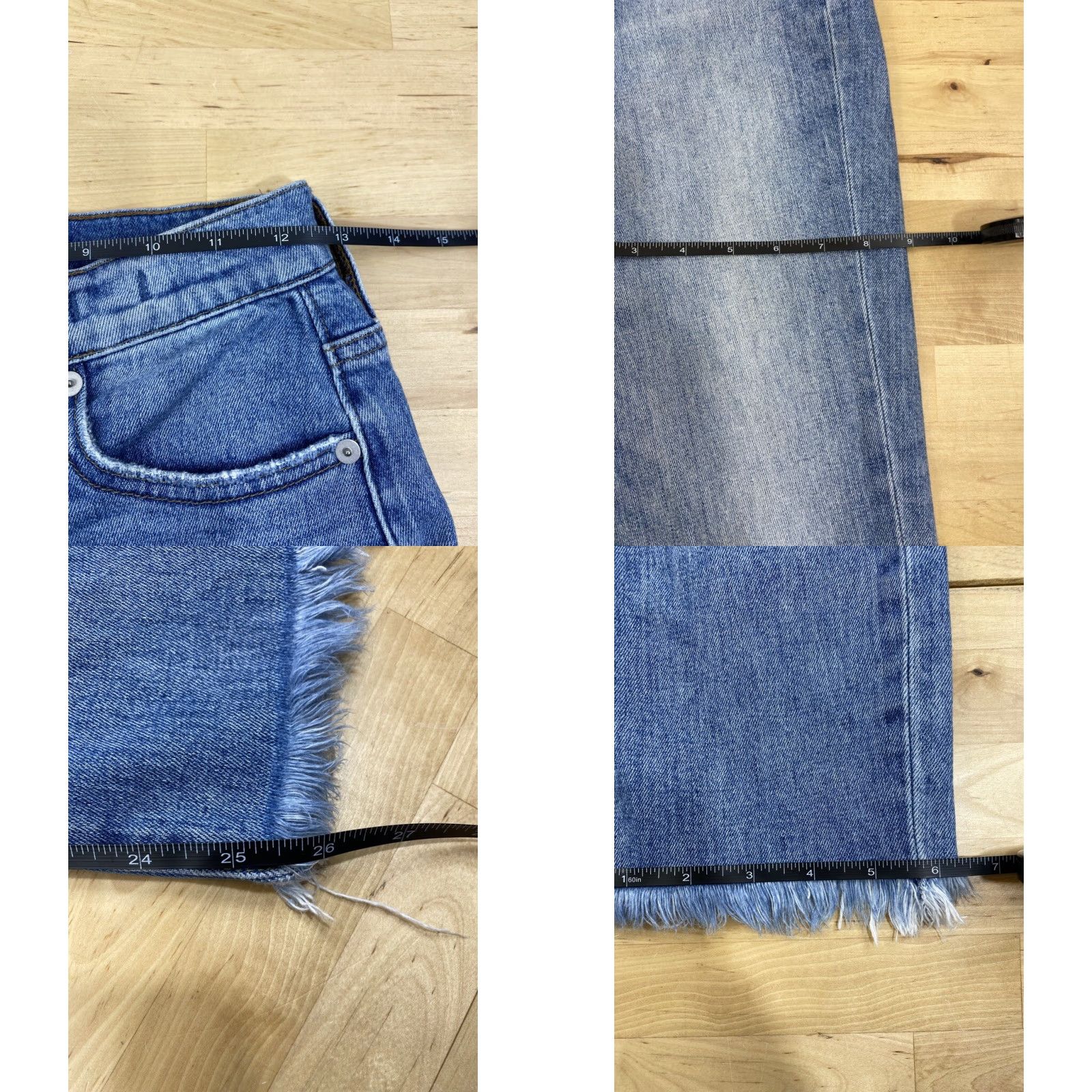 Madewell Madewell Jeans The Perfect Vintage Jean Blue Denim 29 Regular 5-Pocket Distressed Button Zip Belt Loops Size 29" - 8 Thumbnail