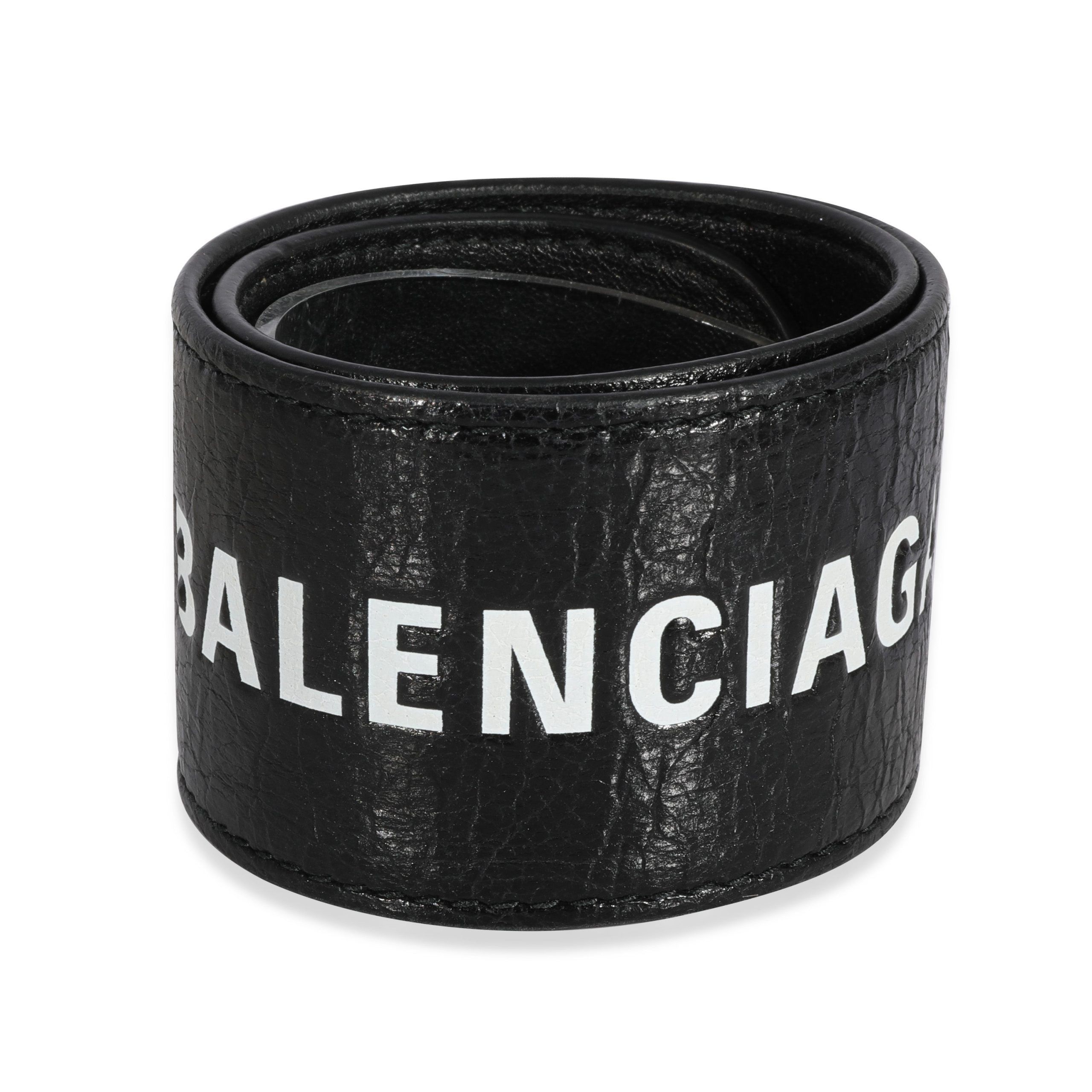 image of Tiffany Co Balenciaga Slap Wrap Leather Bracelet in Silver, Women's