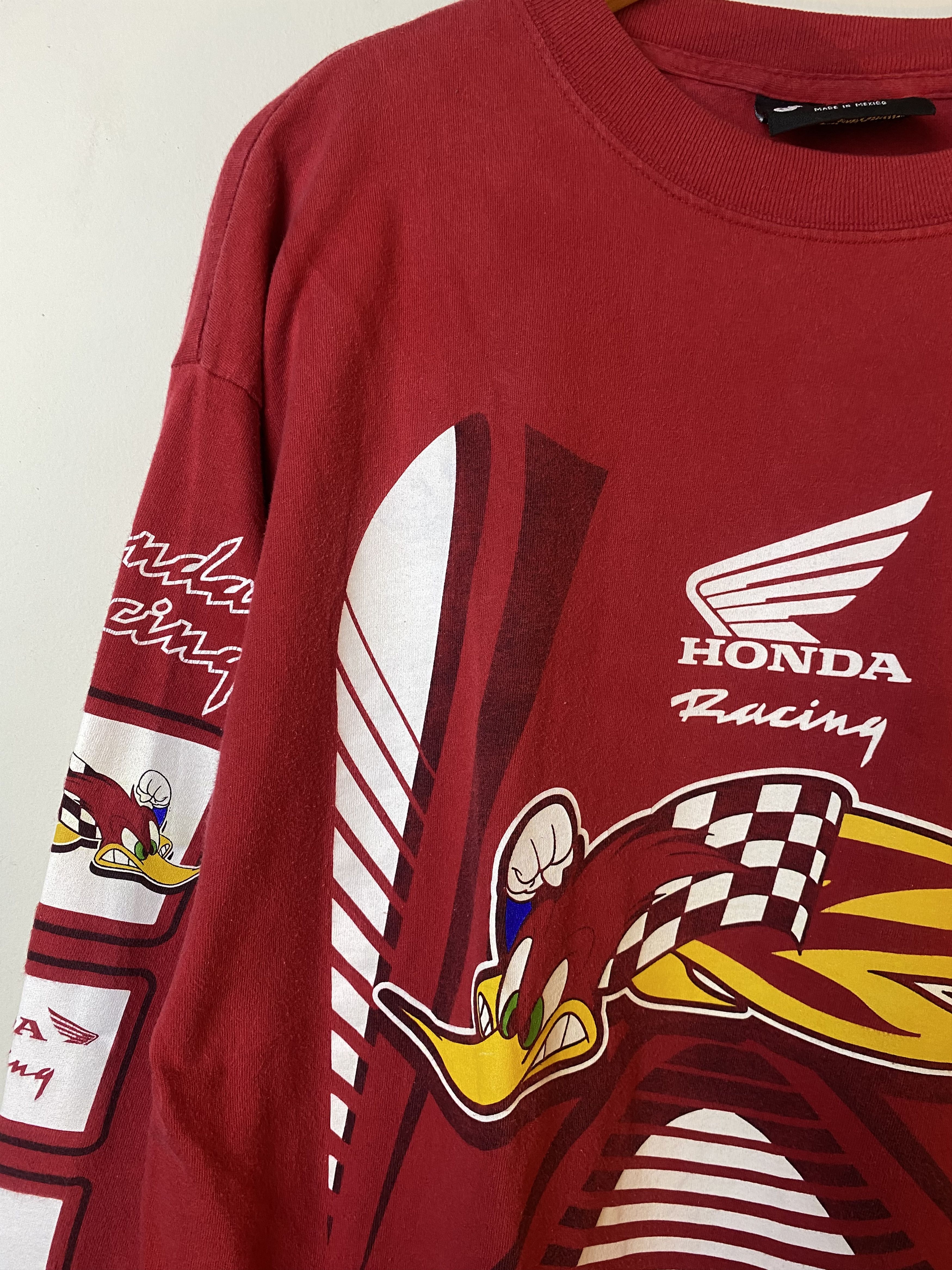 Vintage Original 2000's Honda Racing "Woody Woodpecker" Longsleeve Size US XL / EU 56 / 4 - 2 Thumbnail