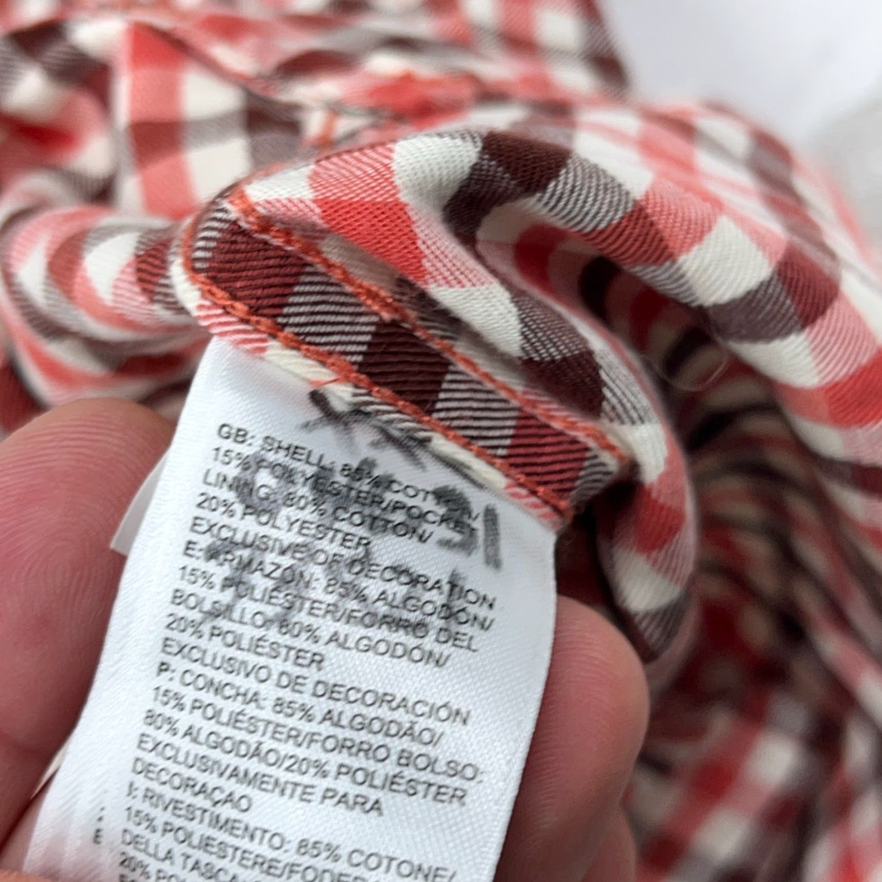The North Face The North Face Shirt Men Large Pin Plaid Button Up Hiking Salmon Check Outdoor Adult Size US L / EU 52-54 / 3 - 7 Thumbnail