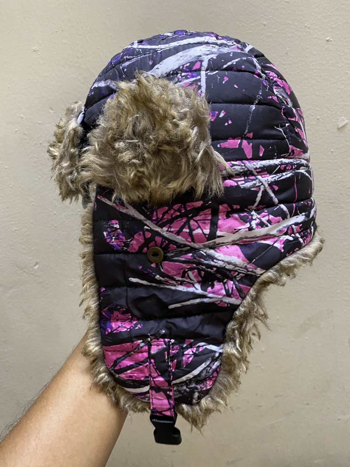 Vintage Trapper Hat Winter Camo Snow 3M Thinsulate Size ONE SIZE - 2 Thumbnail