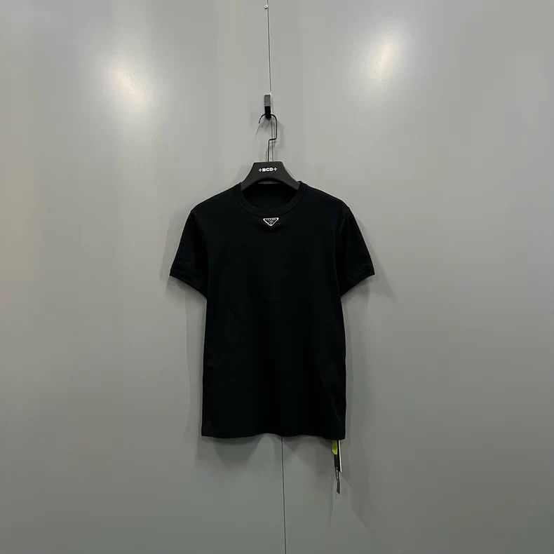 Prada PRADA Triangle Logo Short Sleeve Tee - dmc Size US M / EU 48-50 / 2 - 1 Thumbnail
