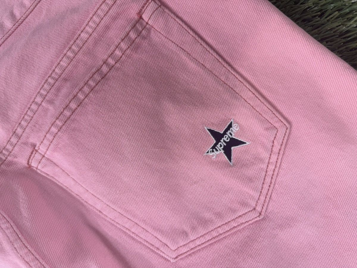 Supreme Supreme Pink Star Logo Denim Jeans Size 32 Made in USA Size US 32 / EU 48 - 8 Thumbnail