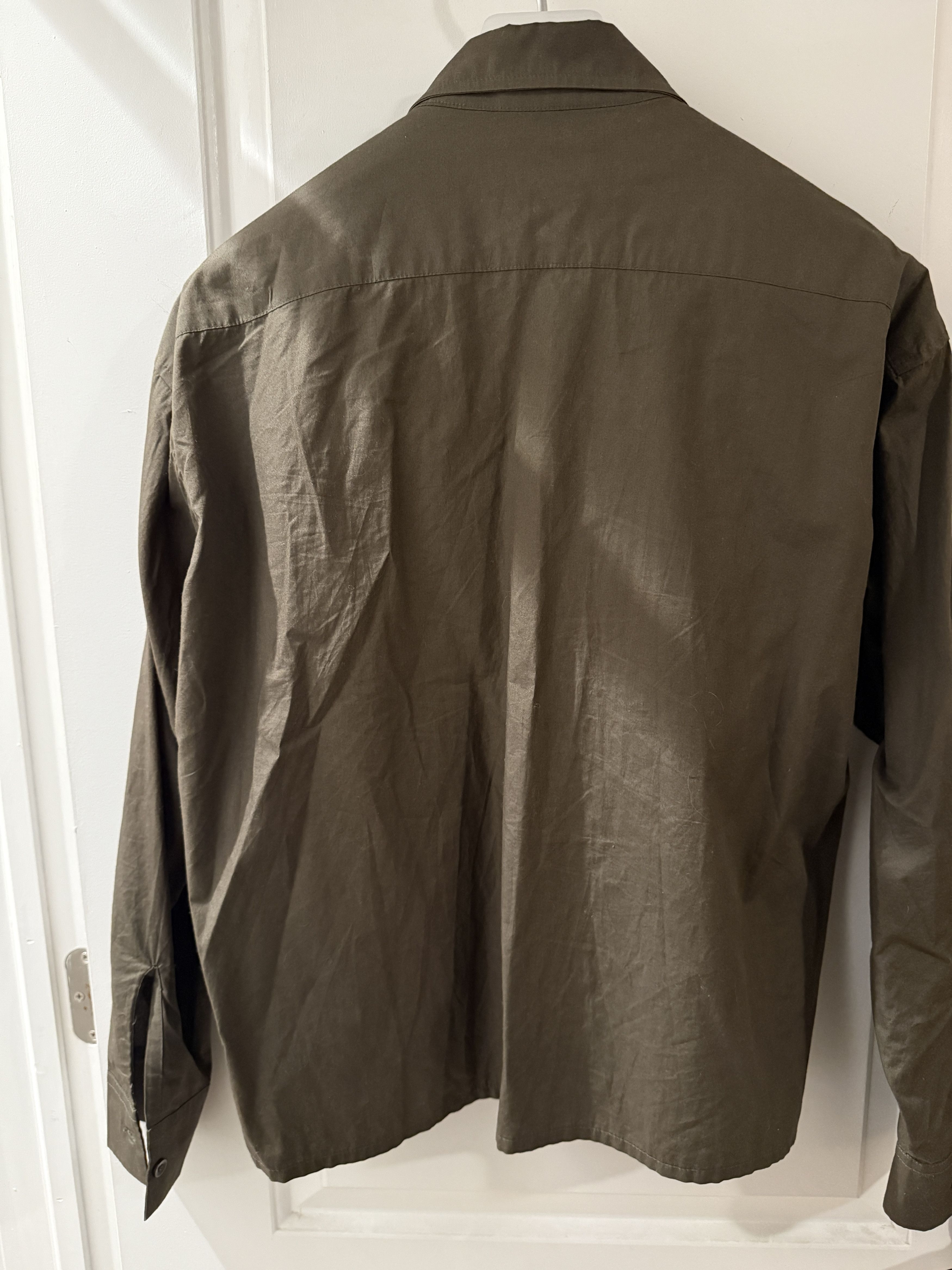 CARSON WACH Carson Wach Cropped Olive Green Button-Up Size US M / EU 48-50 / 2 - 2 Thumbnail