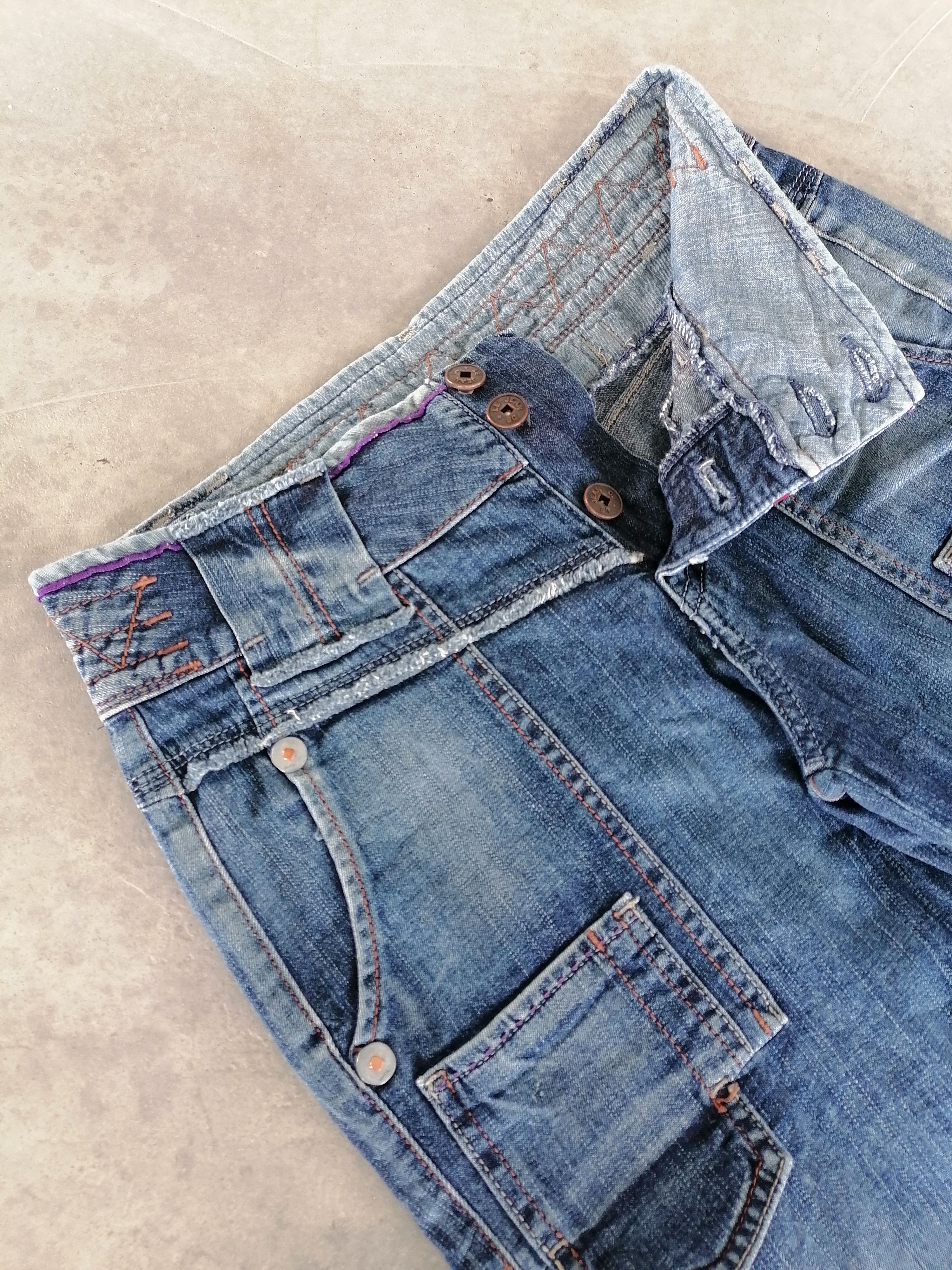 Japanese Brand × Marithe + Francois Girbaud Flare Jeans Marithe Francois Girbaud Baggy Denim Pants Size 27" / US 4 / IT 40 - 6 Thumbnail