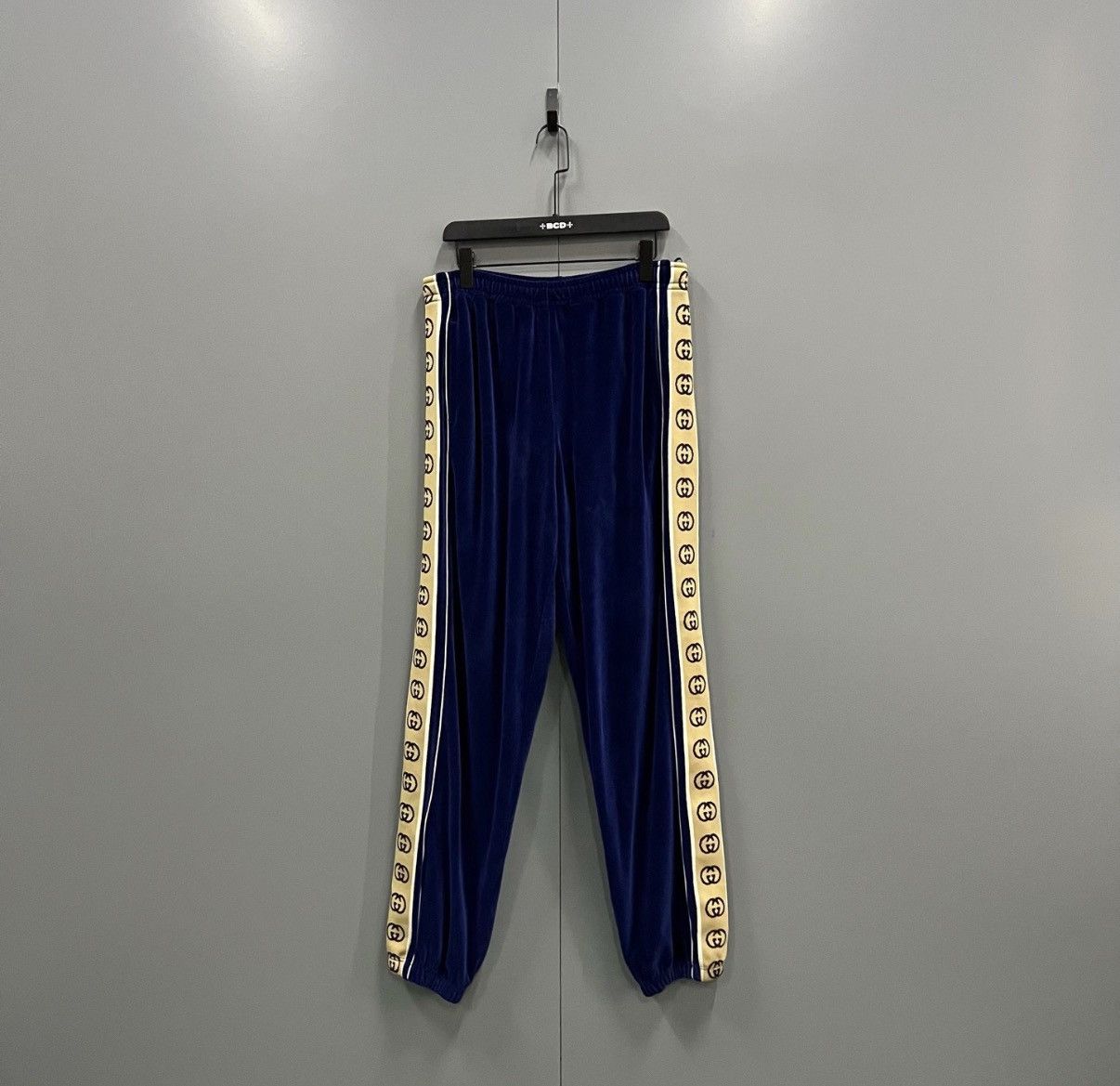 Gucci Gucci Blue Velvet Side GG Track Pants J41 Size US 32 / EU 48 - 1 Thumbnail