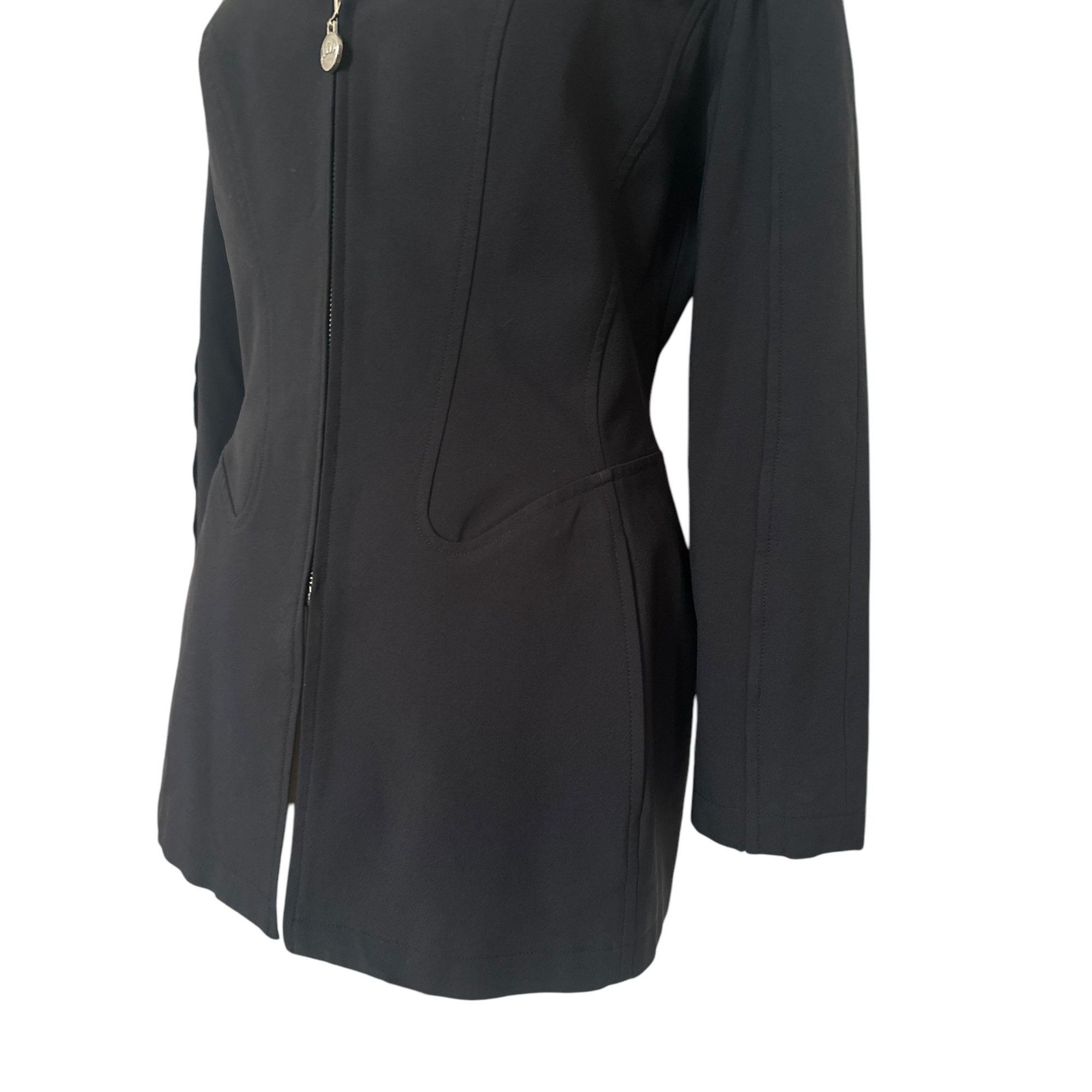 Thierry Mugler Vintage Sculptural Black Jacket Size M / US 6-8 / IT 42-44 - 4 Thumbnail