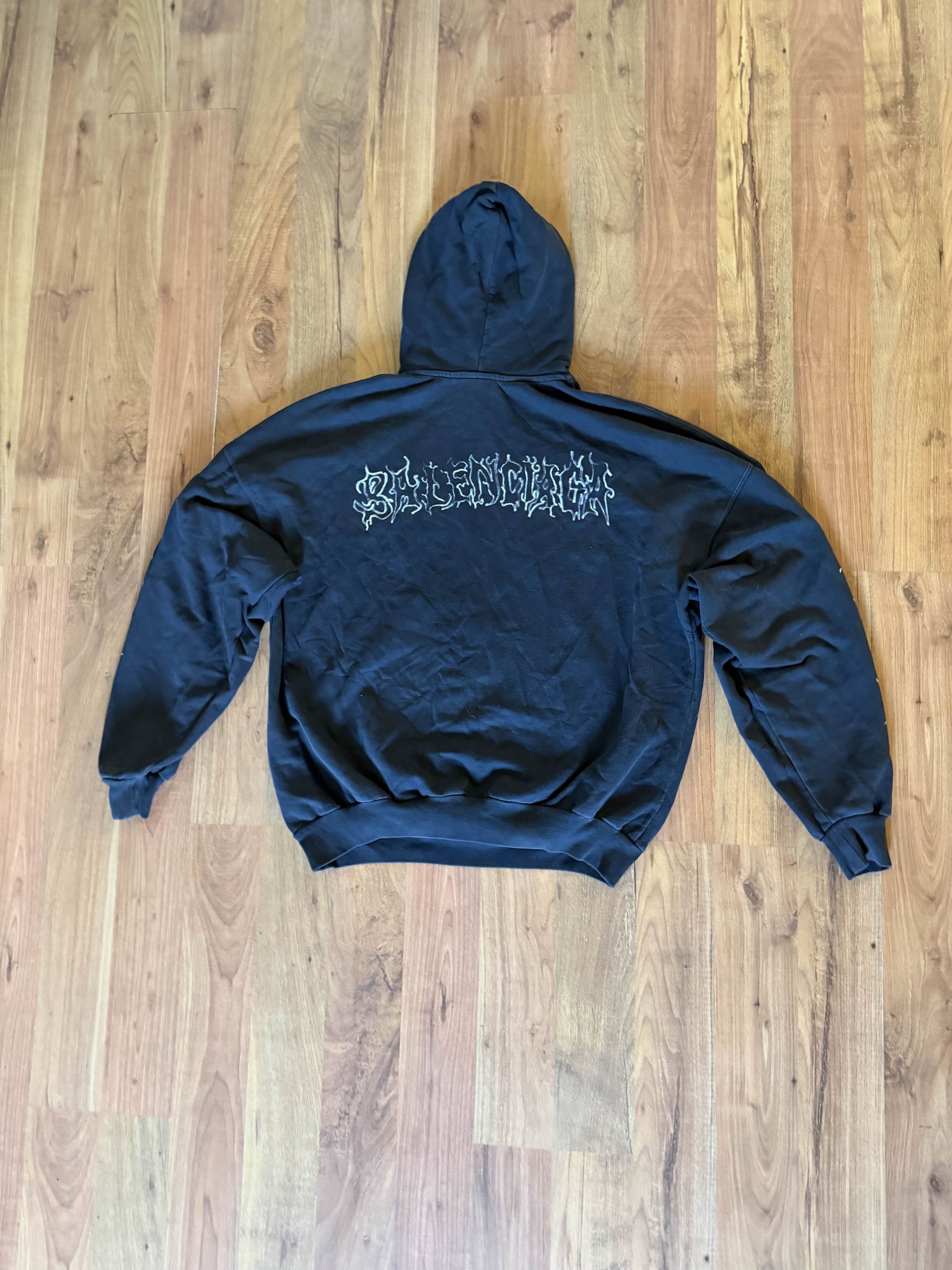 Balenciaga Balenciaga D.I.Y. Metal Outline Hoodie Size US L / EU 52-54 / 3 - 2 Thumbnail