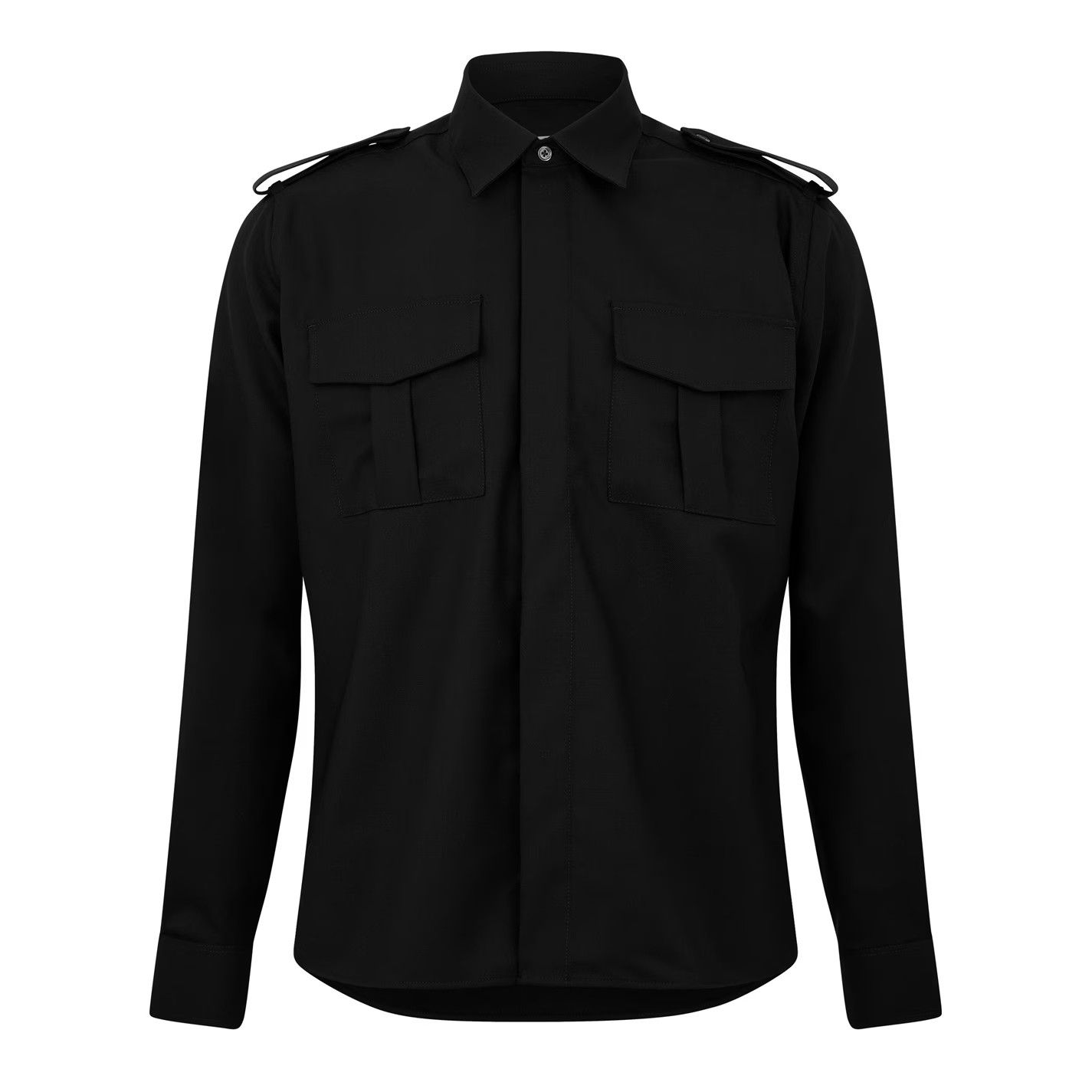 AMI o1g2r1mq0326 Military Shirt in Black Size US S / EU 44-46 / 1 - 1 Thumbnail
