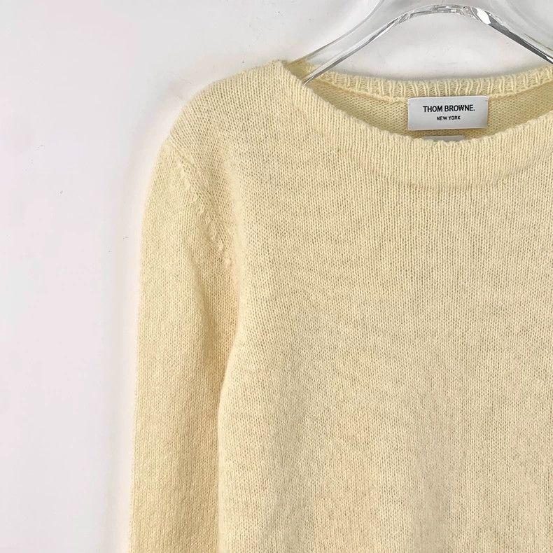 Thom Browne Thom Browne Wool round neck long sleeve knit sweater Size US XS / EU 42 / 0 - 3 Thumbnail