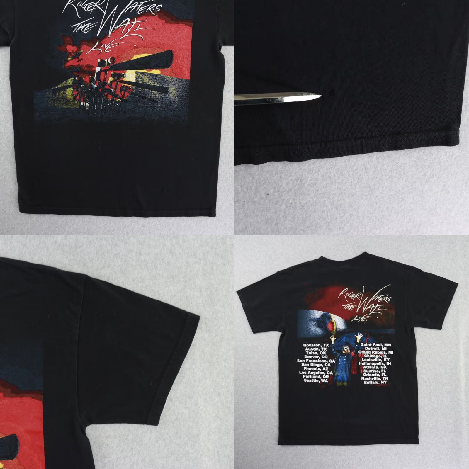 Vintage Pink Floyd Roger Waters Shirt Size Medium The Wall Live 2012 Concert Band Size US M / EU 48-50 / 2 - 8 Thumbnail