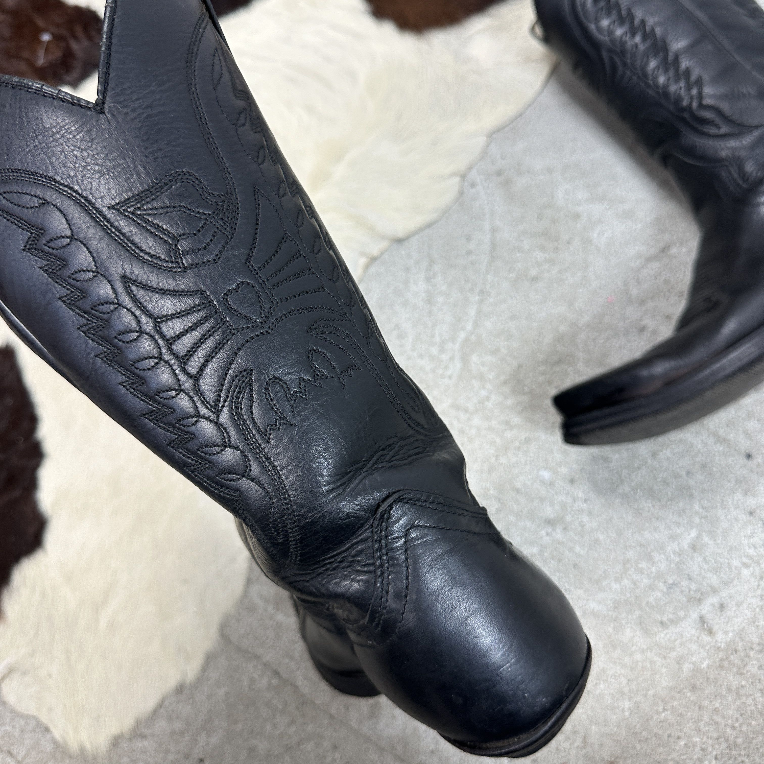 Sendra × Vintage Vintage Embossed Leather Sendra Cowboy Boots Size US 7 / IT 37 - 13 Thumbnail