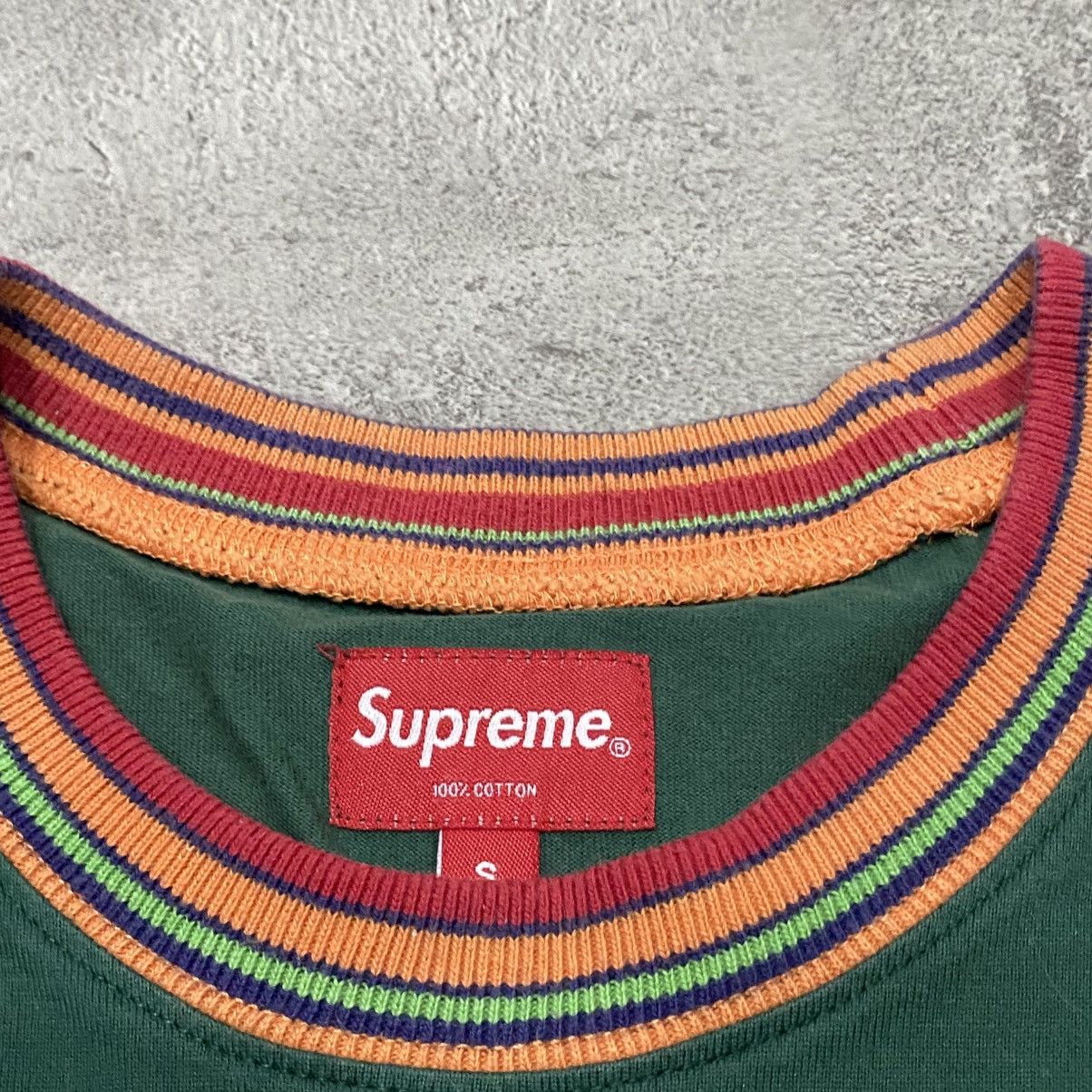 Supreme Supreme Striped Rib Arc Logo Longsleeve Size US S / EU 44-46 / 1 - 2 Thumbnail