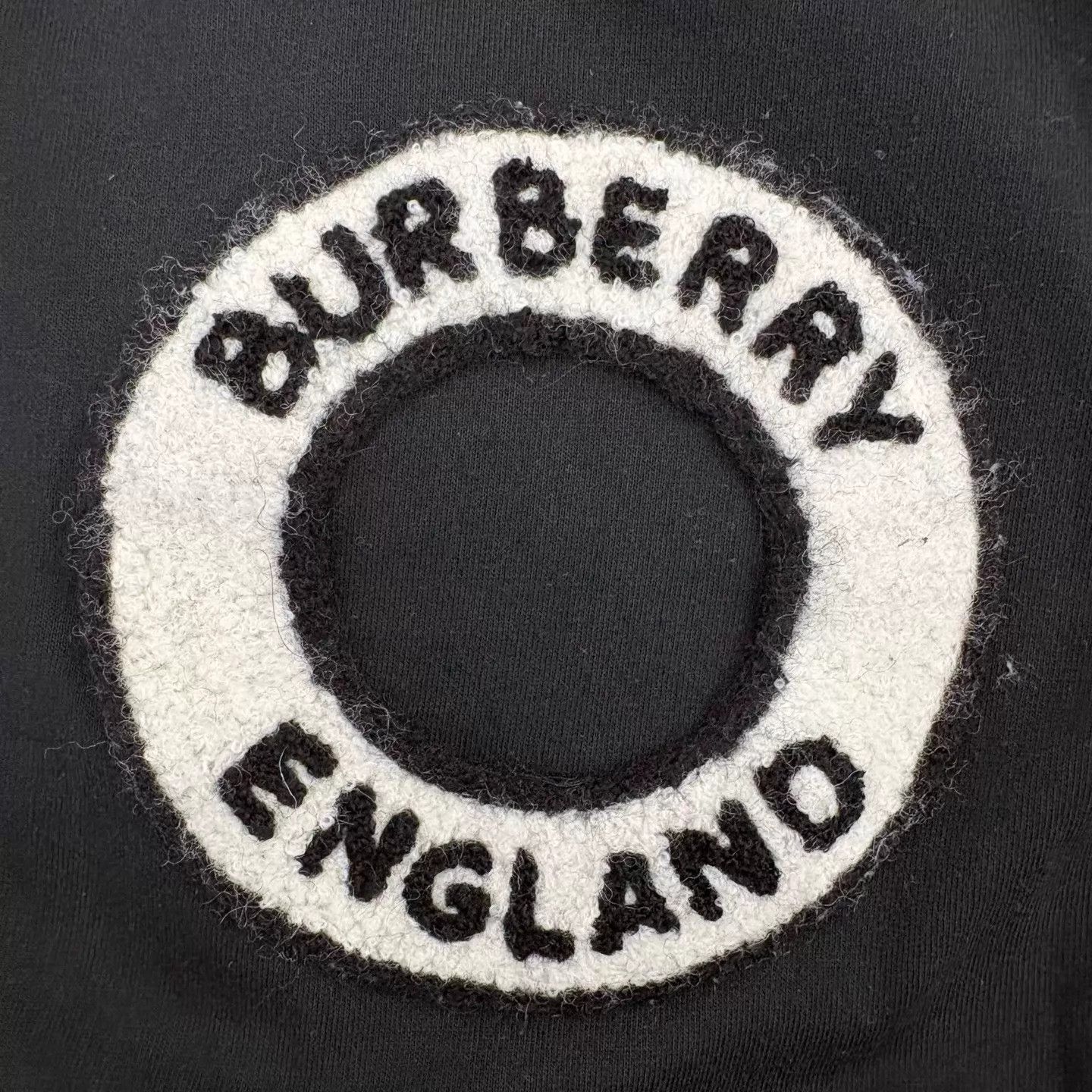 Burberry BURBERRY Flocked Logo Black Short-Sleeve Tee Size M Size US M / EU 48-50 / 2 - 6 Thumbnail