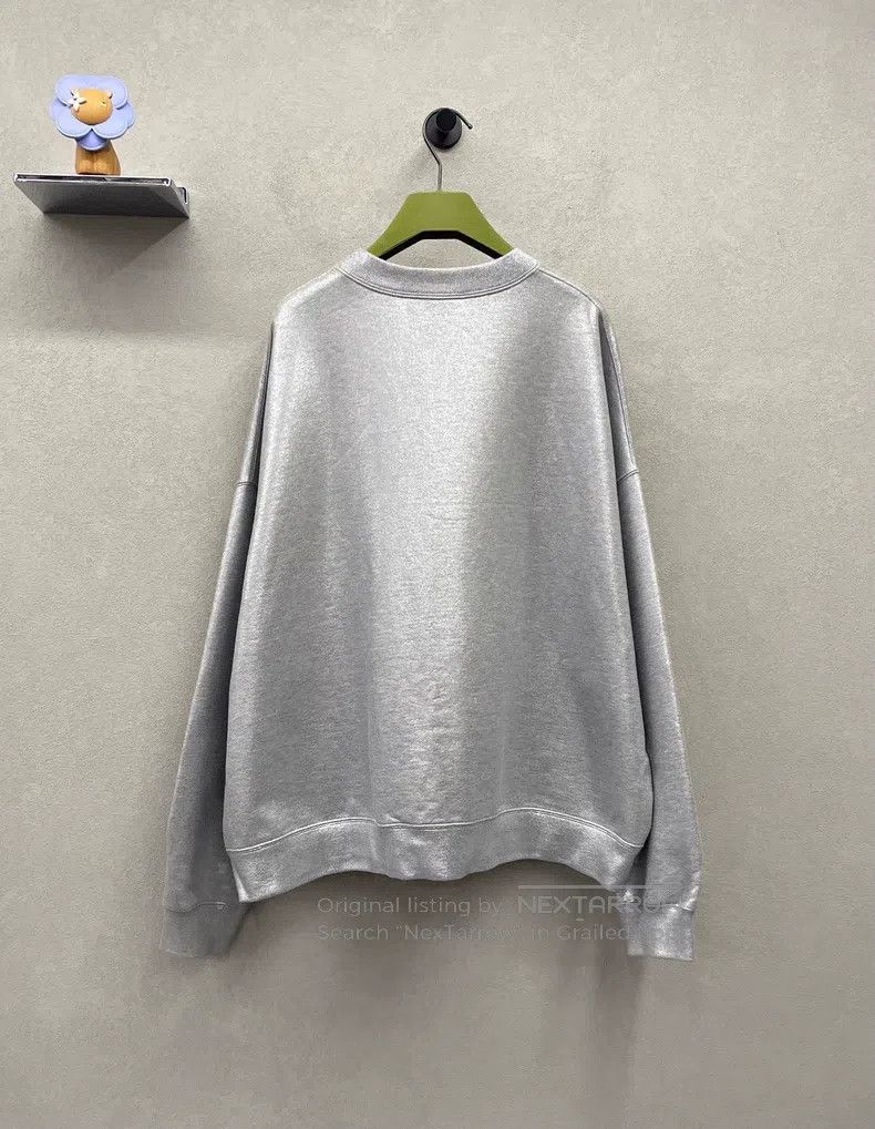 Gucci Gucci Silver long-sleeved sweatshirt Size US M / EU 48-50 / 2 - 2 Thumbnail