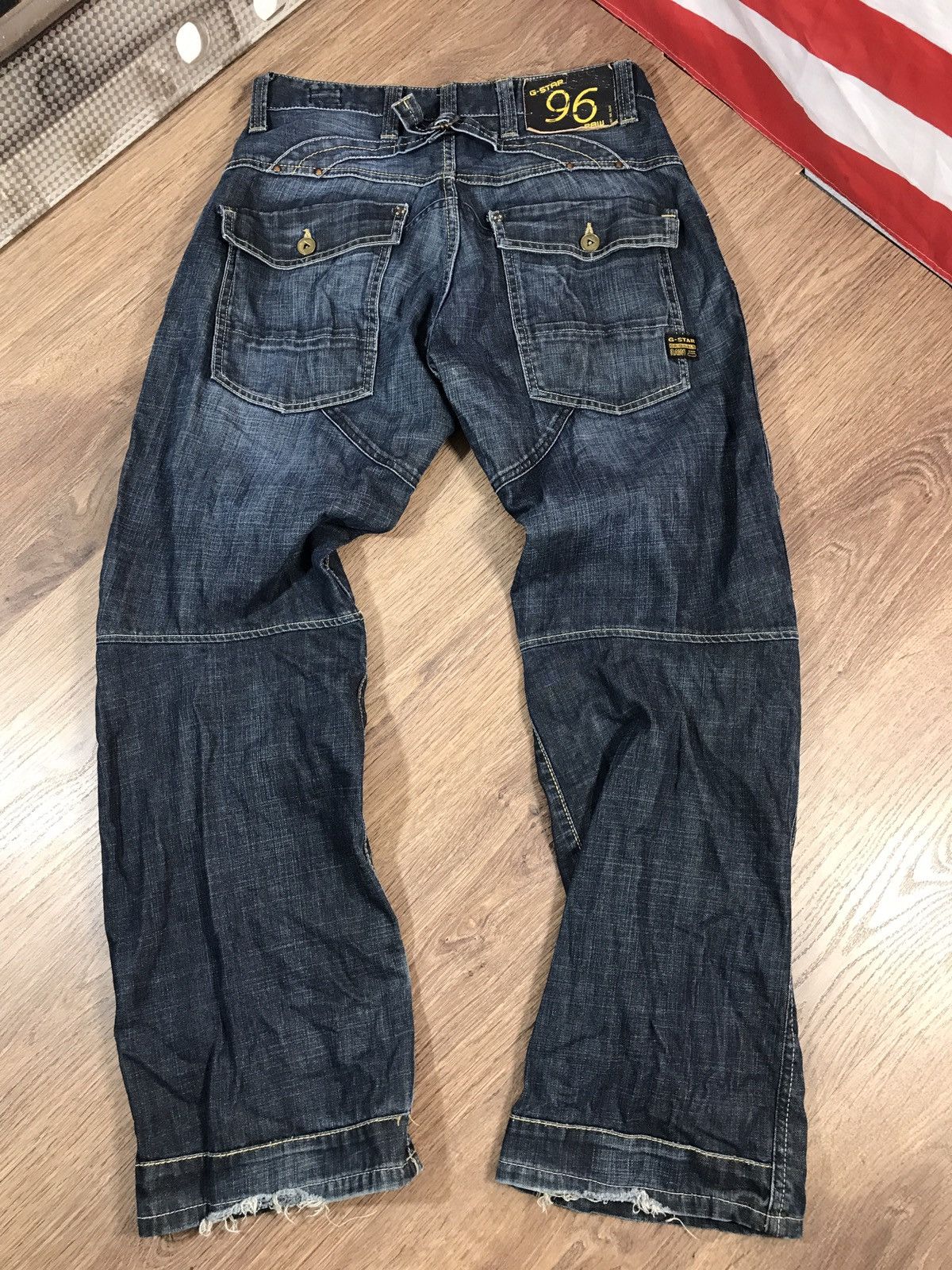 G-Star × Vintage Vintage G Star Raw Distressed Jeans Size US 33 - 10 Thumbnail