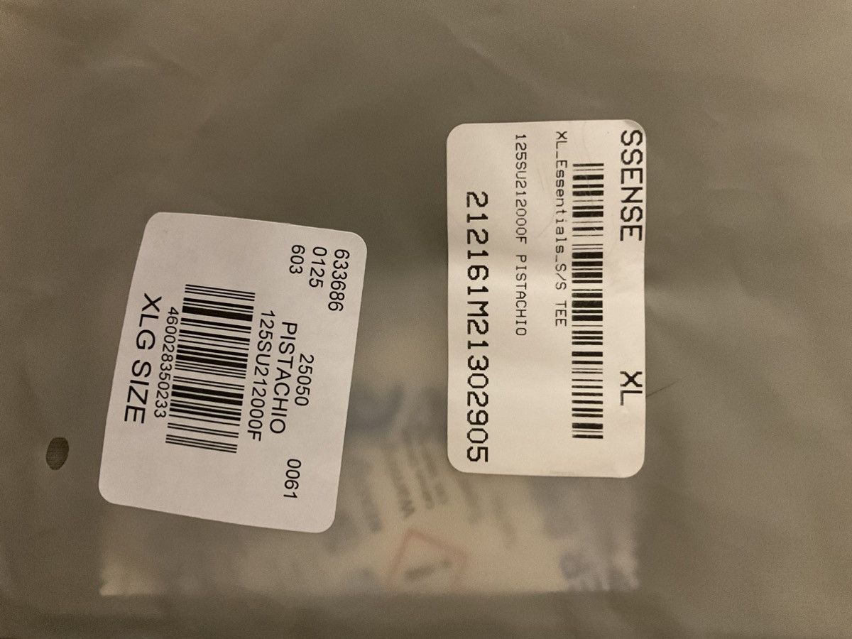 Fear of God Fear of God Essentials Short Sleeve Tee Size XL - Pistachio Size US XL / EU 56 / 4 - 7 Thumbnail