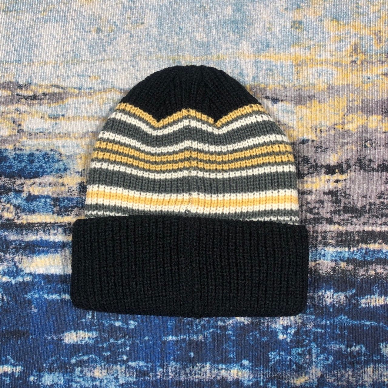 Stussy × Vintage Stussy Striped Cuff Beanie Size ONE SIZE - 2 Thumbnail
