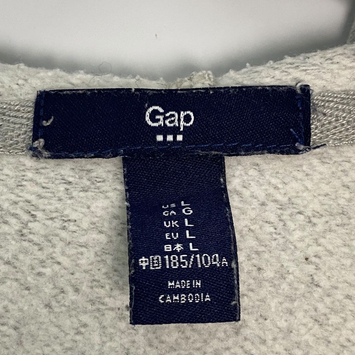 Other Vintage GAP Hoodie Sweater Big Logo Gray Pullover Size L Size US L / EU 52-54 / 3 - 3 Thumbnail