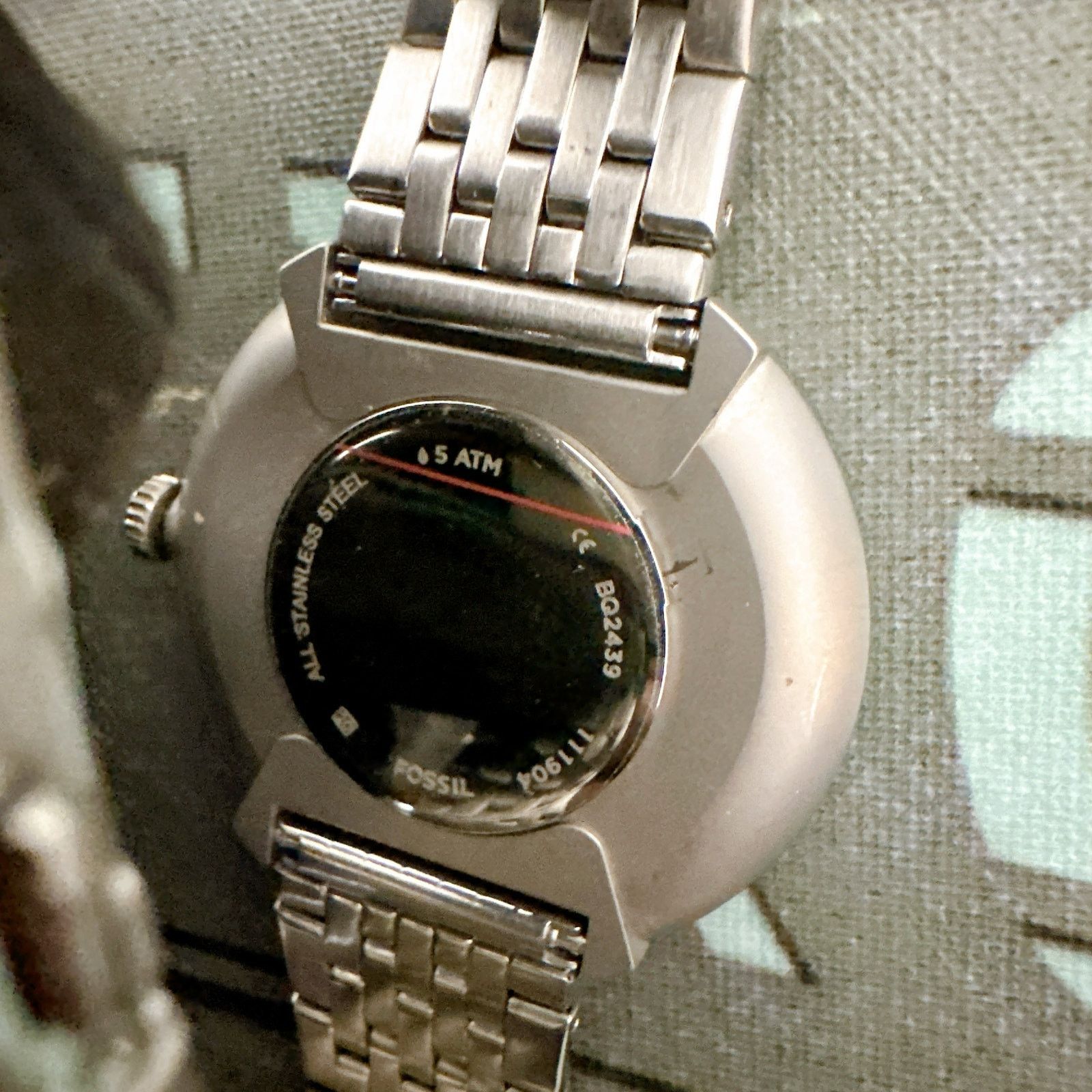 Fossil Fossil BQ2439 Hutton Quartz Black Dial Mens Watch Size ONE SIZE - 5 Thumbnail