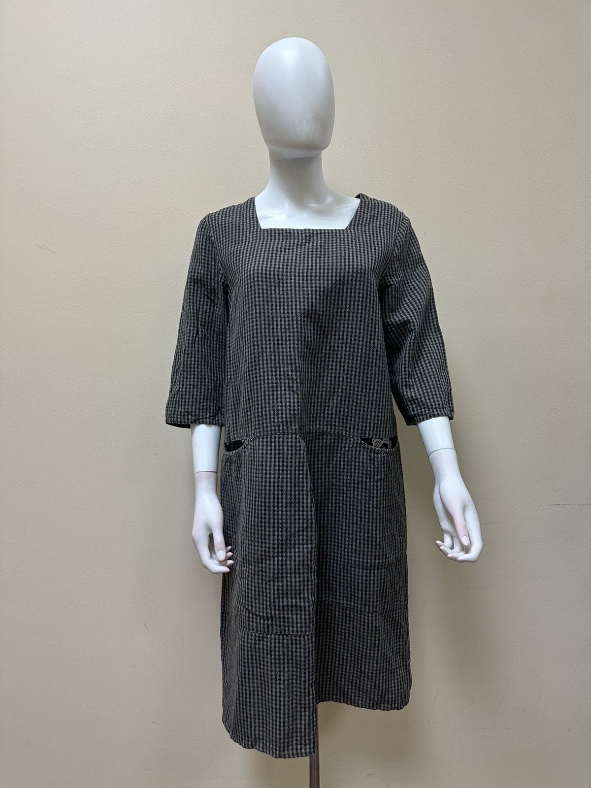 Gudrun Sjoden Dress Cotton Tunic LongSleeve Patterned Blouse