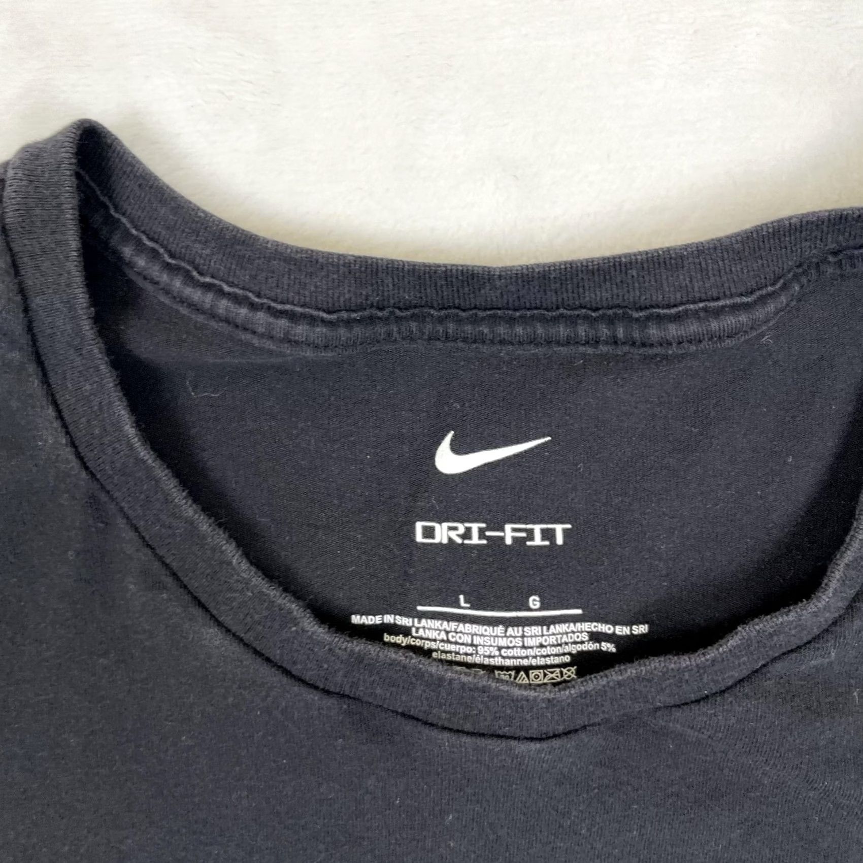 Nike Nike Dri-FIT Shirt Mens Large Black Short Sleeve Athletic Training Tee Running Size US L / EU 52-54 / 3 - 3 Thumbnail