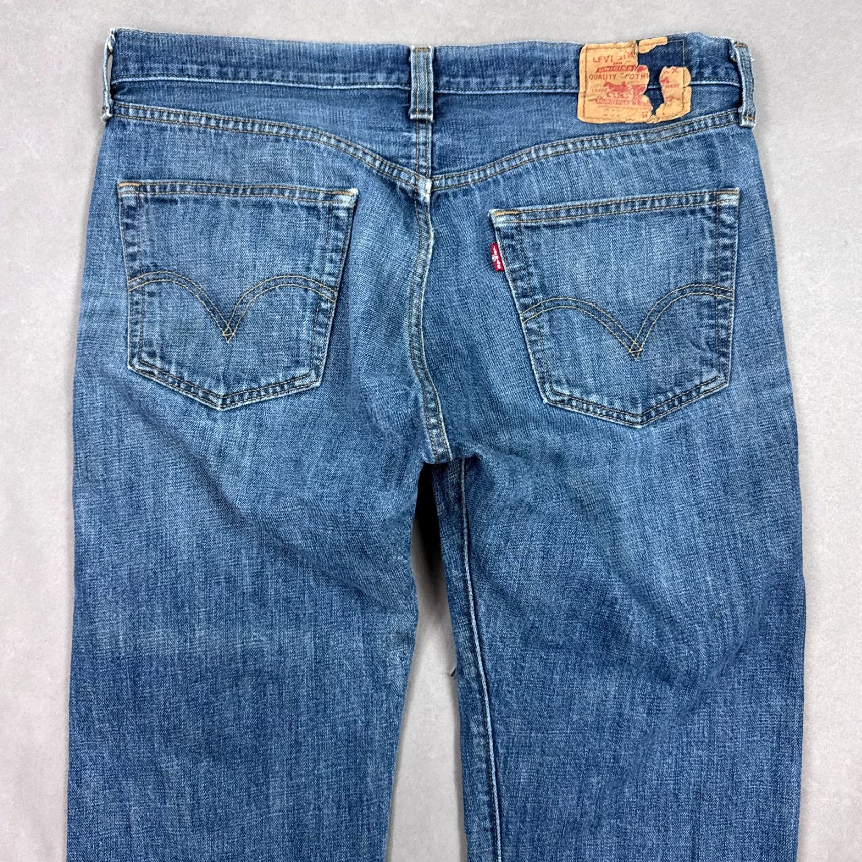 Levi's Levi's 501 Jeans Mens 36x30 Blue Denim Pants Button Fly Faded Distressed Washout Regular Size US 36 / EU 52 - 7 Thumbnail