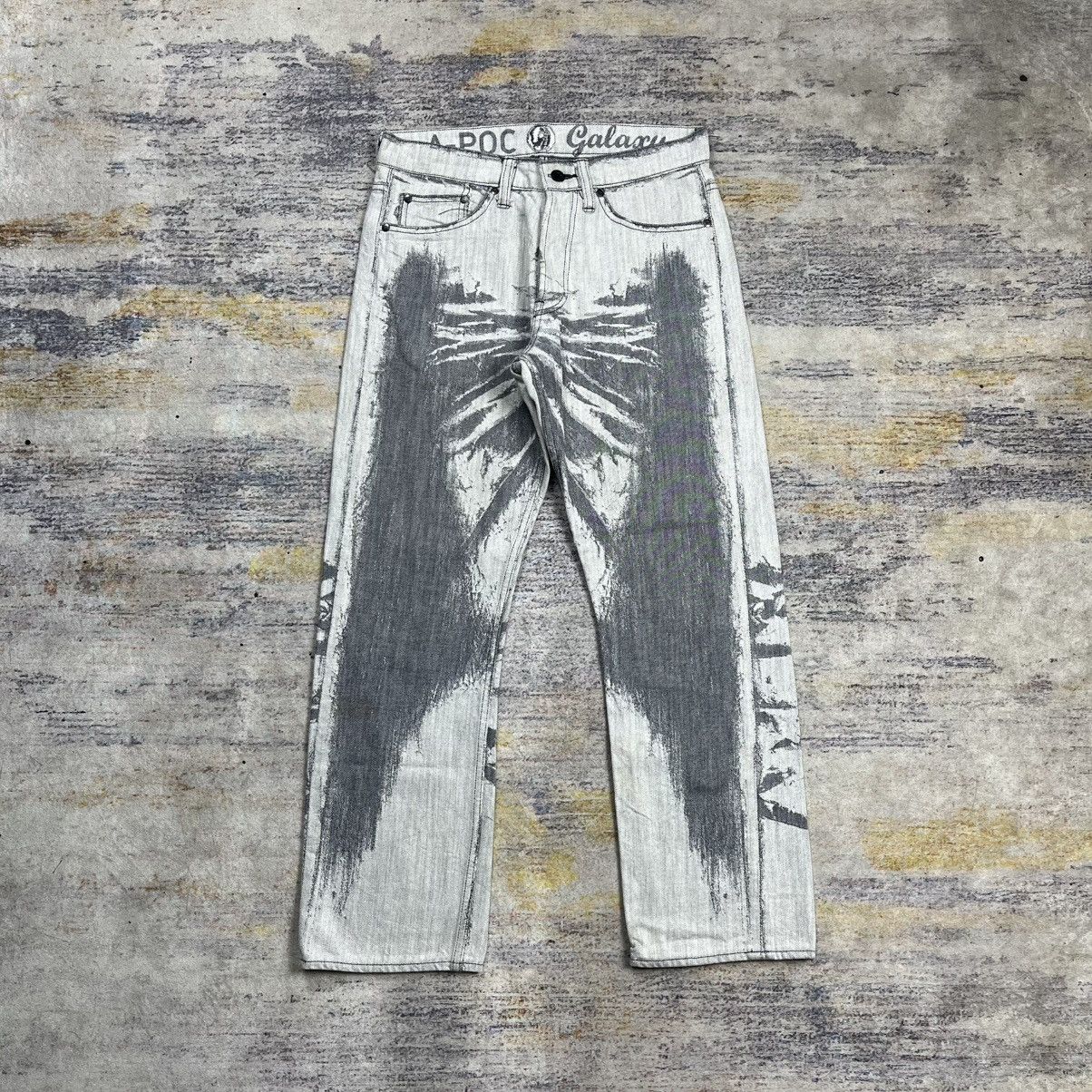 Issey Miyake AW2007 Issey Miyake A-poc Galaxy denim pants Size US 30 / EU 46 - 1 Thumbnail