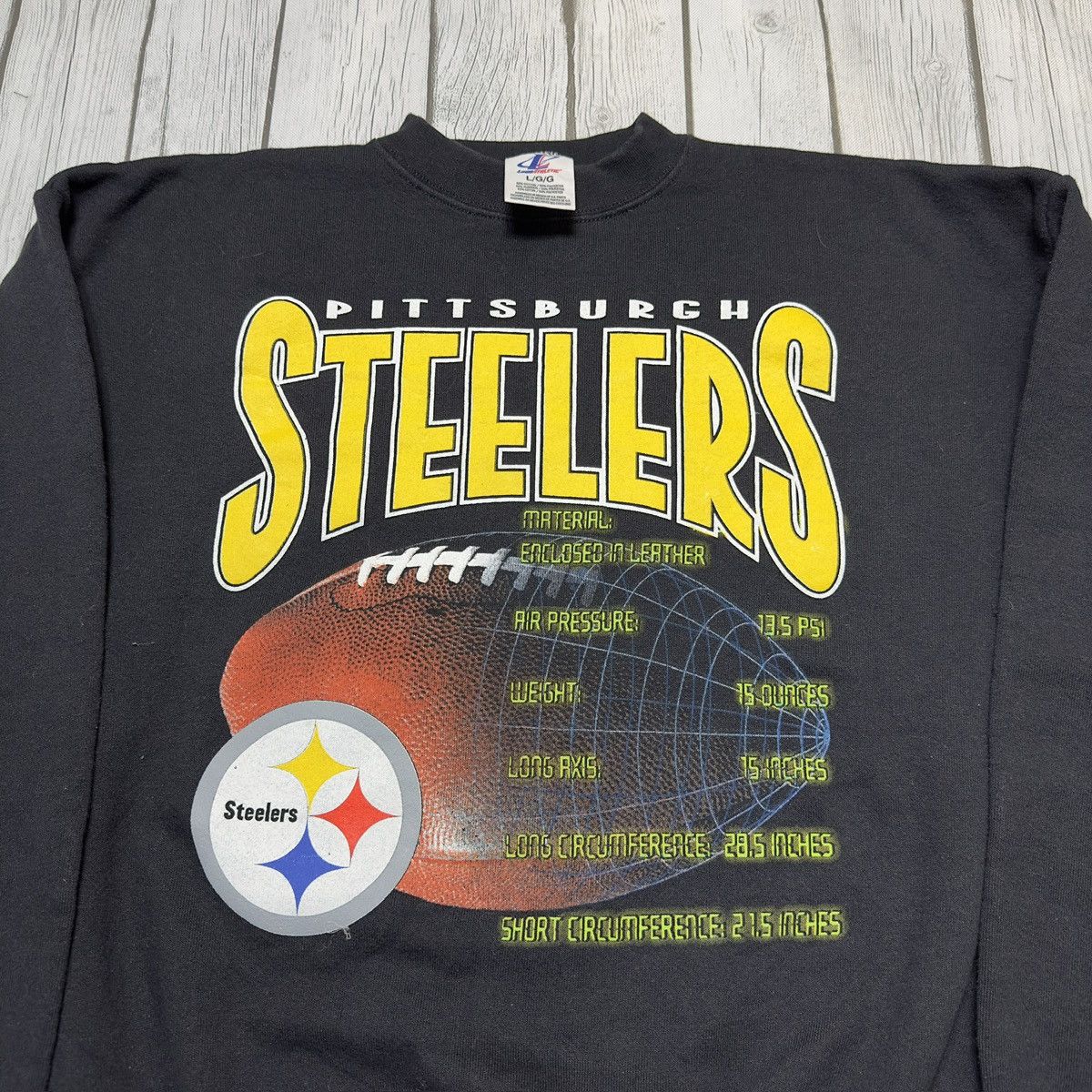 Logo Athletic × NFL × Vintage Vintage Pittsburgh Steelers sweatshirt Size US L / EU 52-54 / 3 - 3 Thumbnail