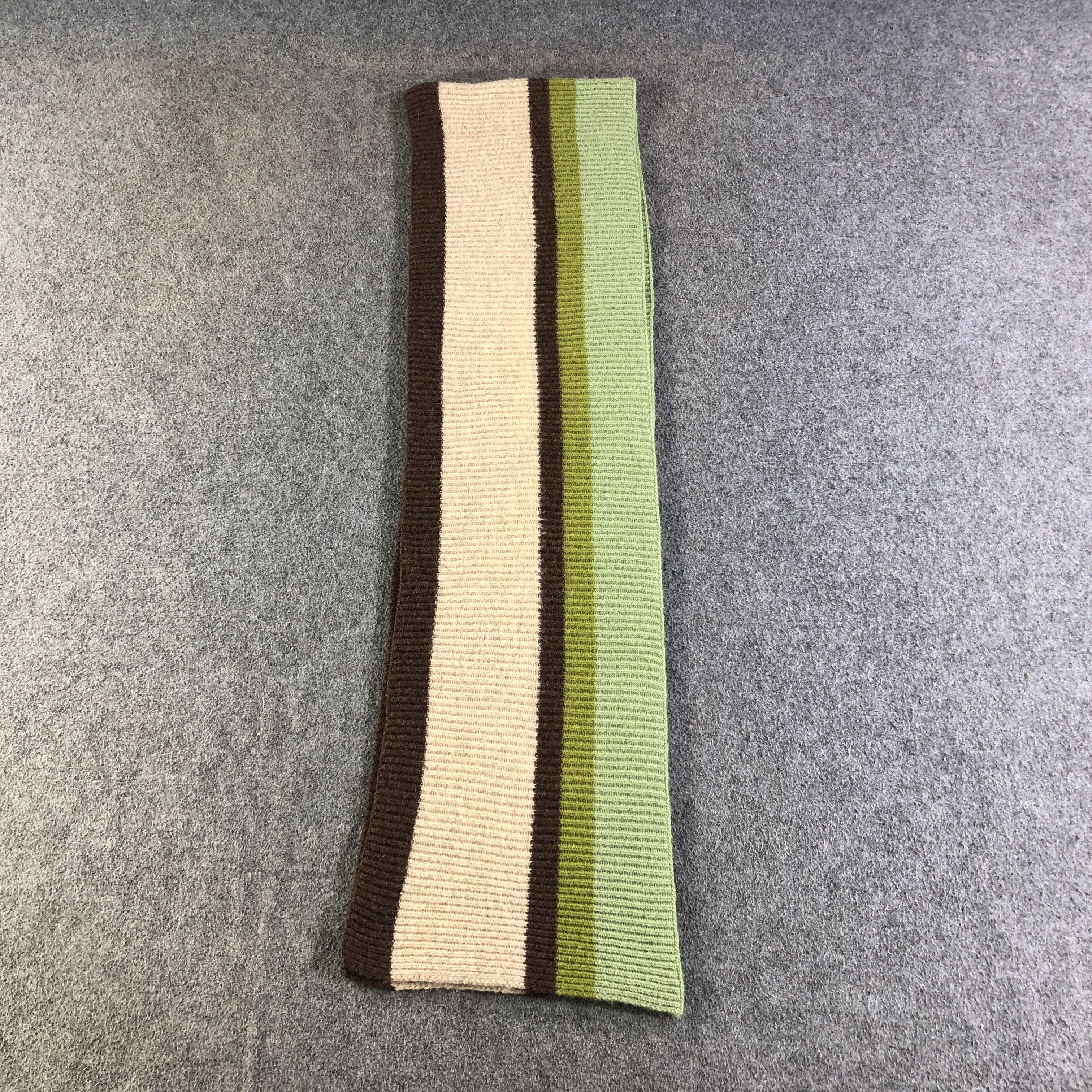 Gap GAP Striped Wool Scarf Muffler Neckwear V2794 Size ONE SIZE - 3 Thumbnail