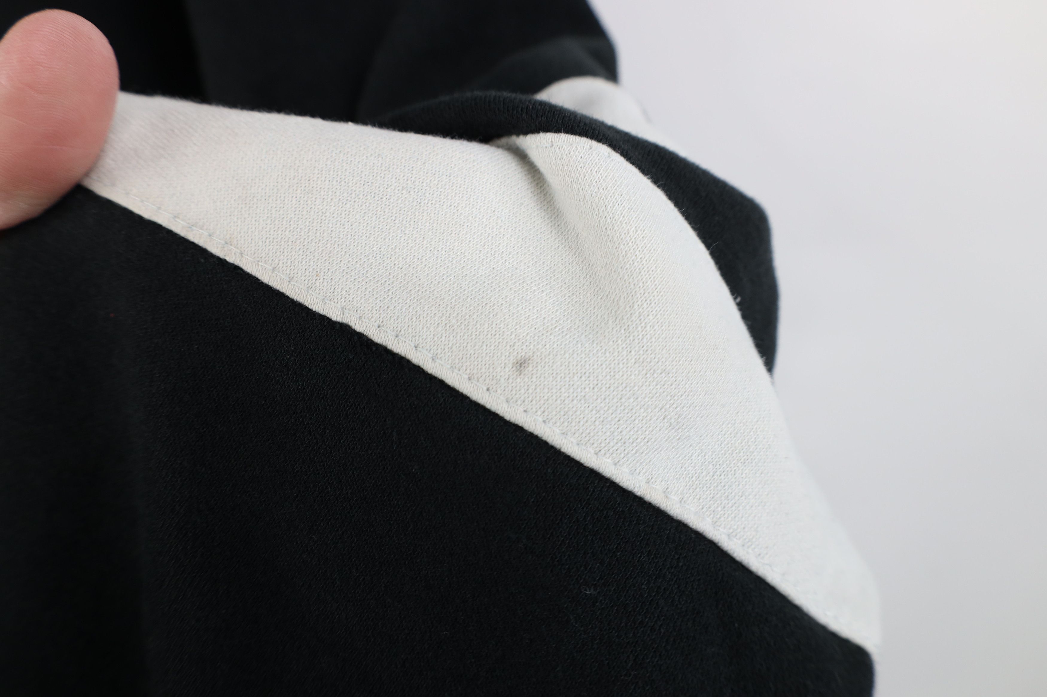 Vintage Vintage 90s Y2K Streetwear Striped Blank Hoodie Sweatshirt Size US XXL / EU 58 / 5 - 5 Thumbnail