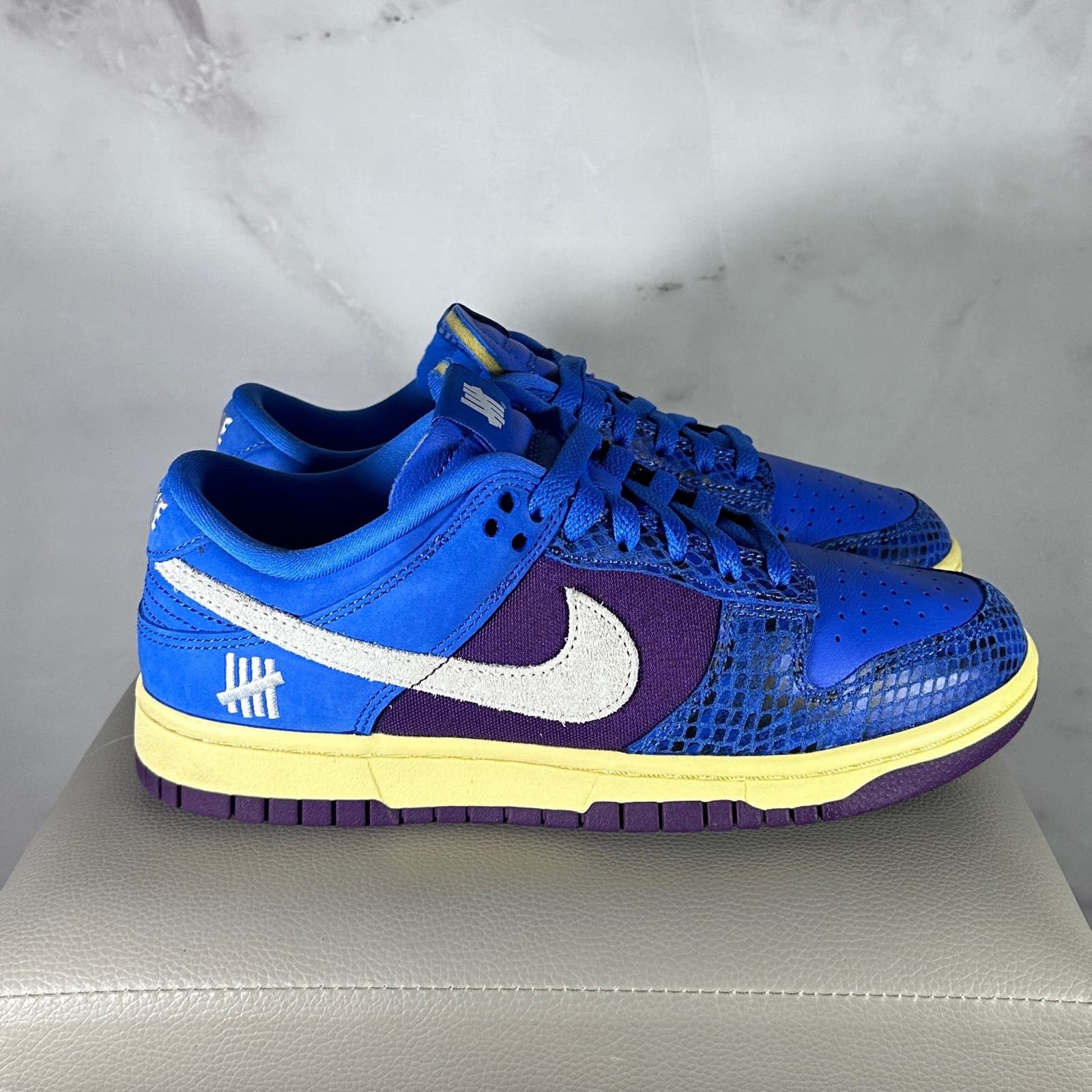 Nike × Undefeated Dunk Low ‘5 On It’ Blue Size US 8 / IT 38 - 5 Thumbnail