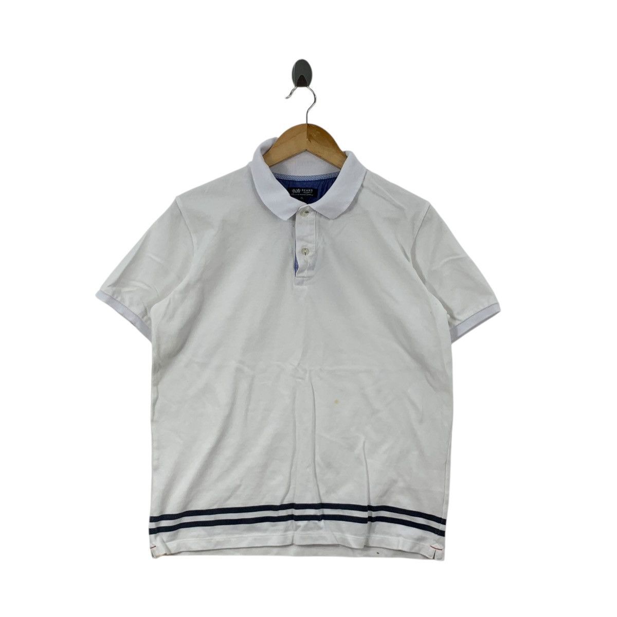 Beams Plus BEAMS PLUS HEART Japan Collection Anchor Polo Tee Shirt Top Size XL / US 12-14 / IT 48-50 - 3 Thumbnail