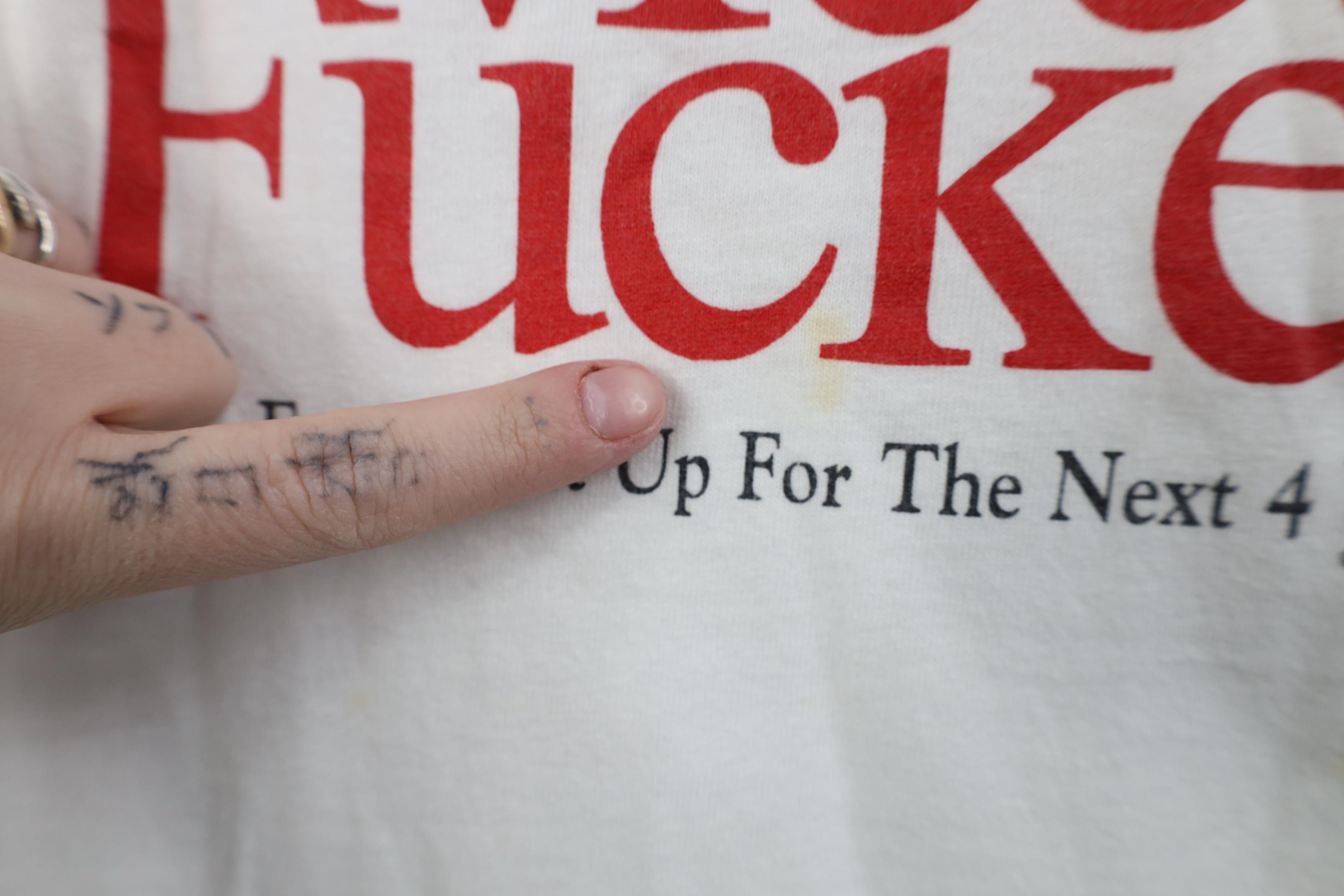Vintage Vintage Meet the F*ckers Cheney Bush Rice Political T-Shirt Size US L / EU 52-54 / 3 - 6 Thumbnail