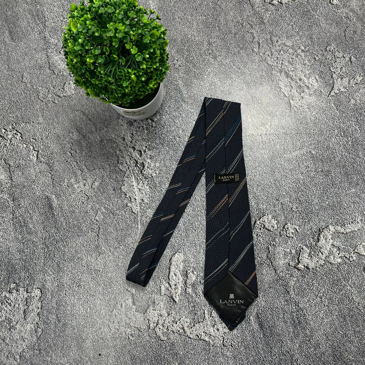 Lanvin Lanvin Paris Men's Floral Bron Tie 100% SILK France Size ONE SIZE - 1 Thumbnail